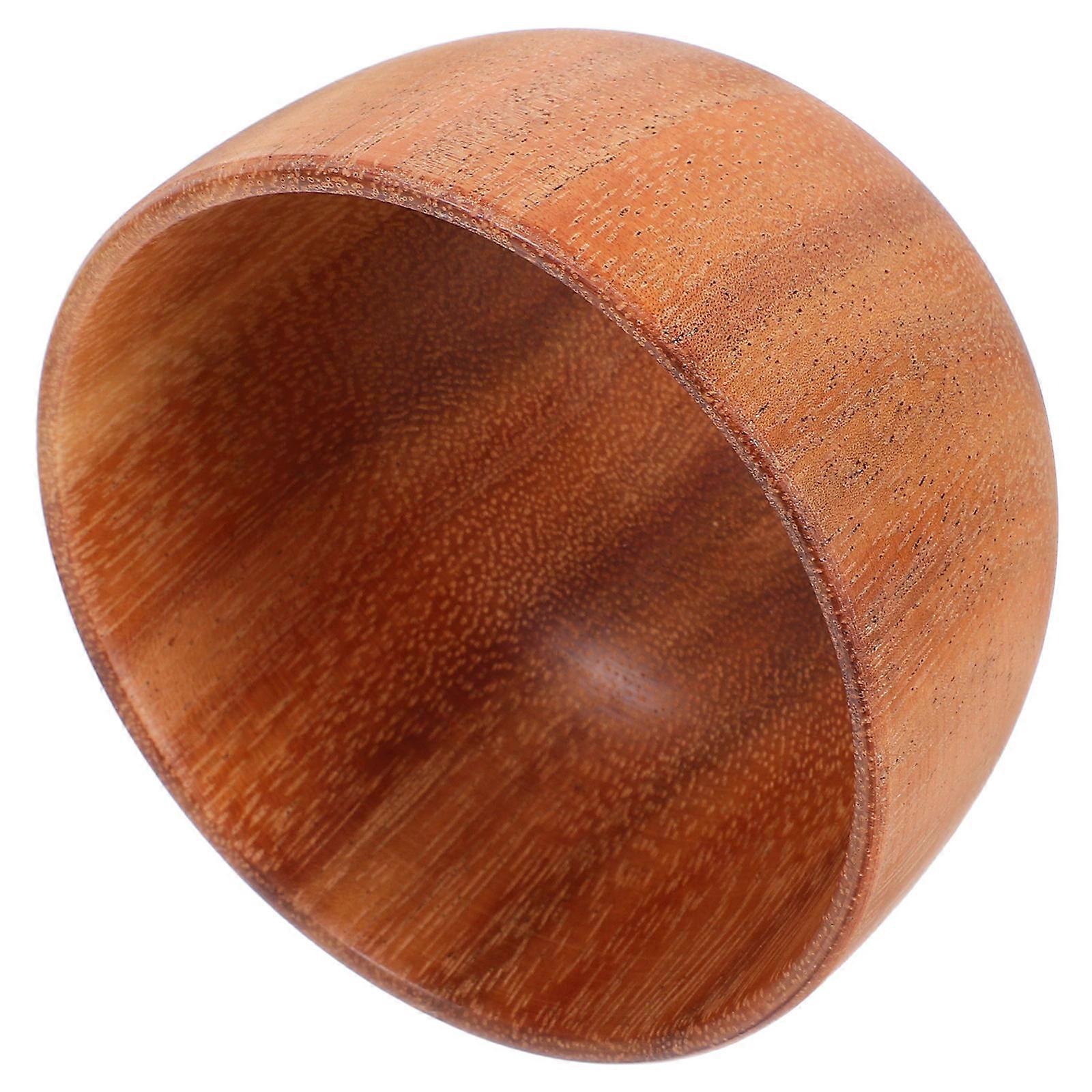 Wooden Shaving Soap Bowl Wood Facial Container Soap Shaving Dish Chocolate