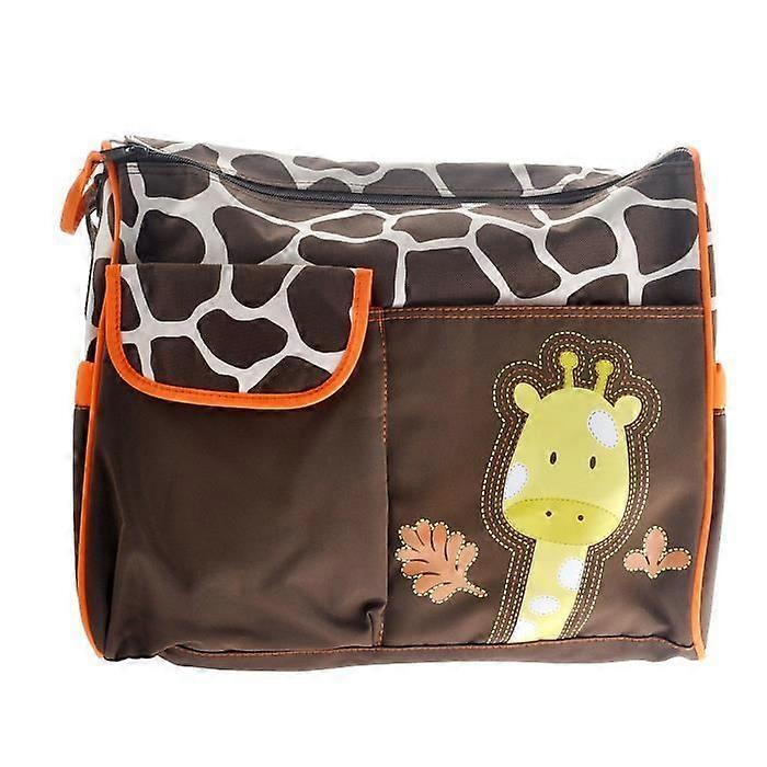 Orange Giraffe Baby Changing Bag