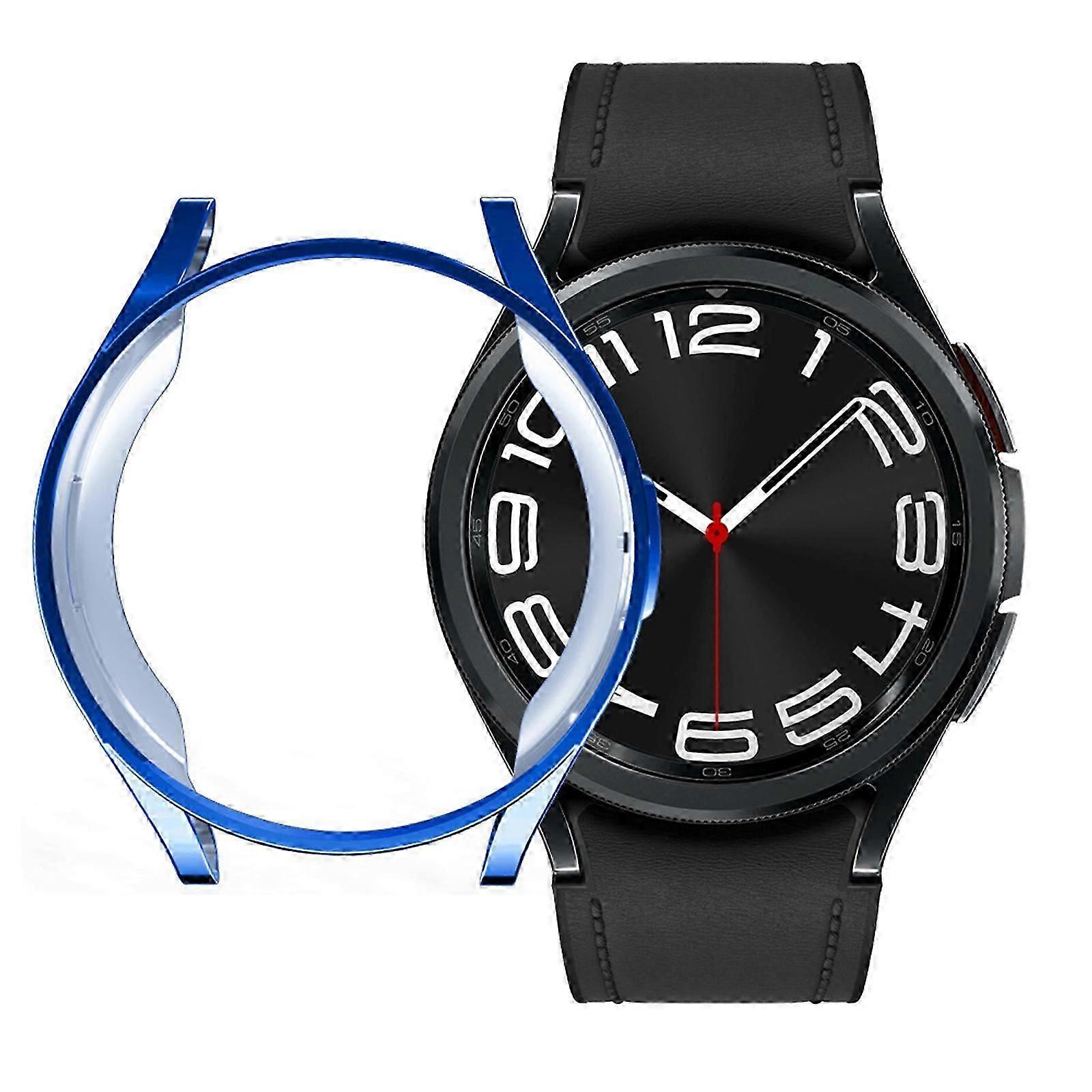 Cases Compatible with Samsung Galaxy Watch 6 Classic Screen Protector Case 47mm, Soft TPU Watch Cover Built-in HD Screen Protector