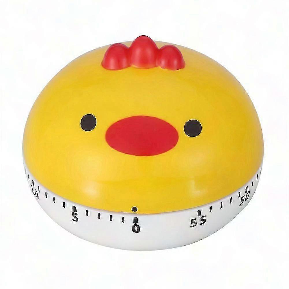 Mechanical Animal Kitchen Timer - Manual Cooking Countdown Tool (Yellow Chicken)