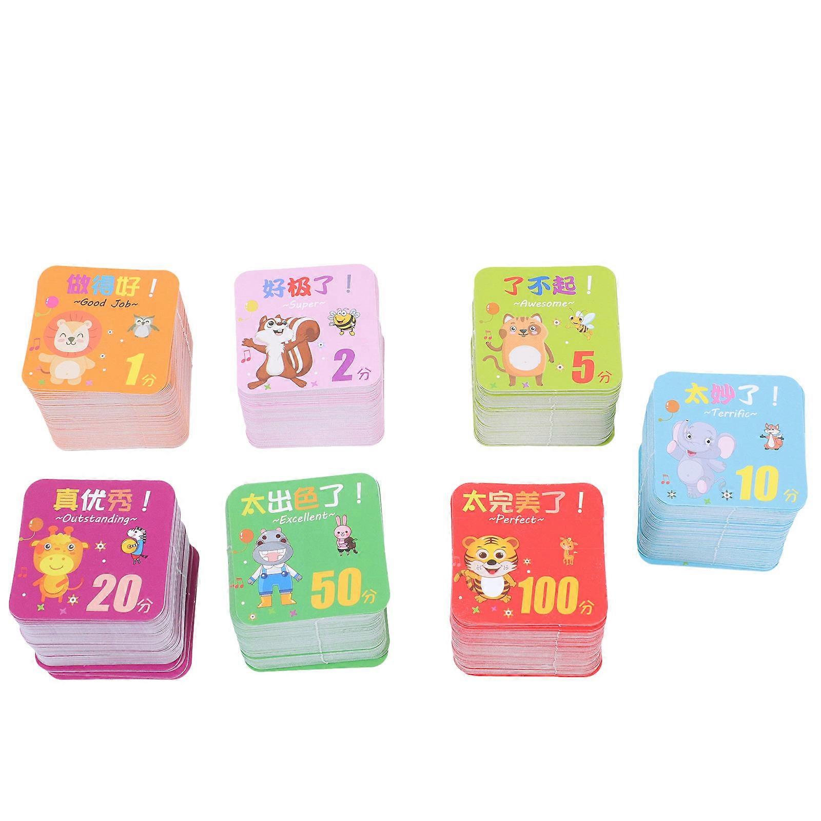 子供用励ましカード 700 枚 正方形 各種使用デザイン