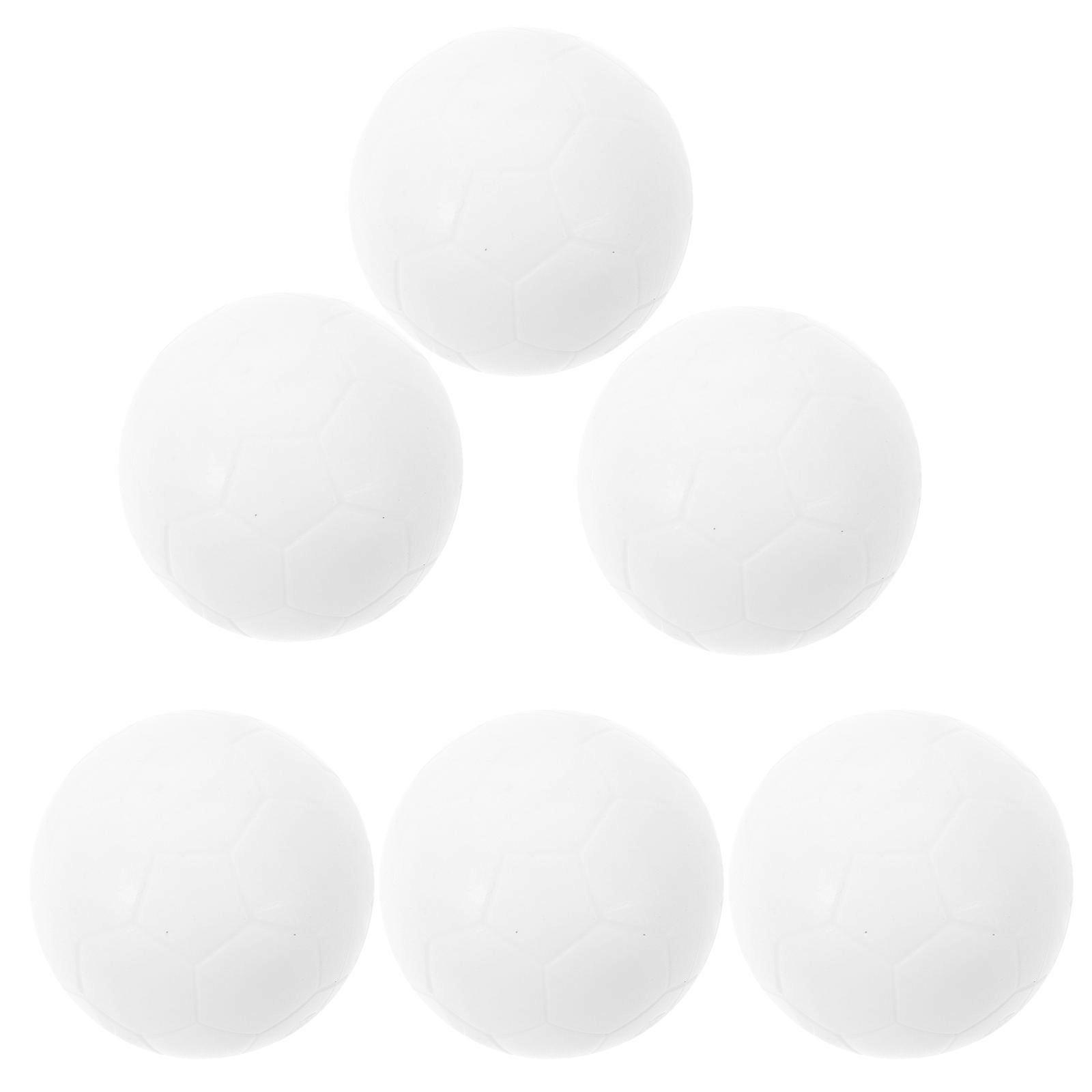 Foosball Table Balls for Kids White PP Material Small Size 6pcs Ideal for Indoor Outdoor Fun