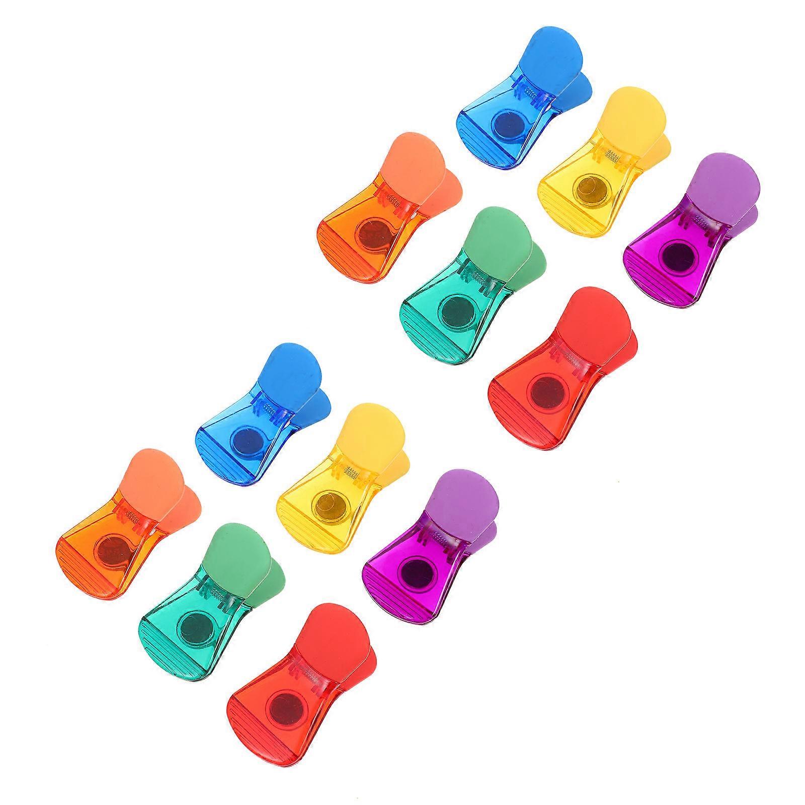 Plastic Food Clips with Strong Grip for Home Use 12pcs Sealing Clamps Assorted Color