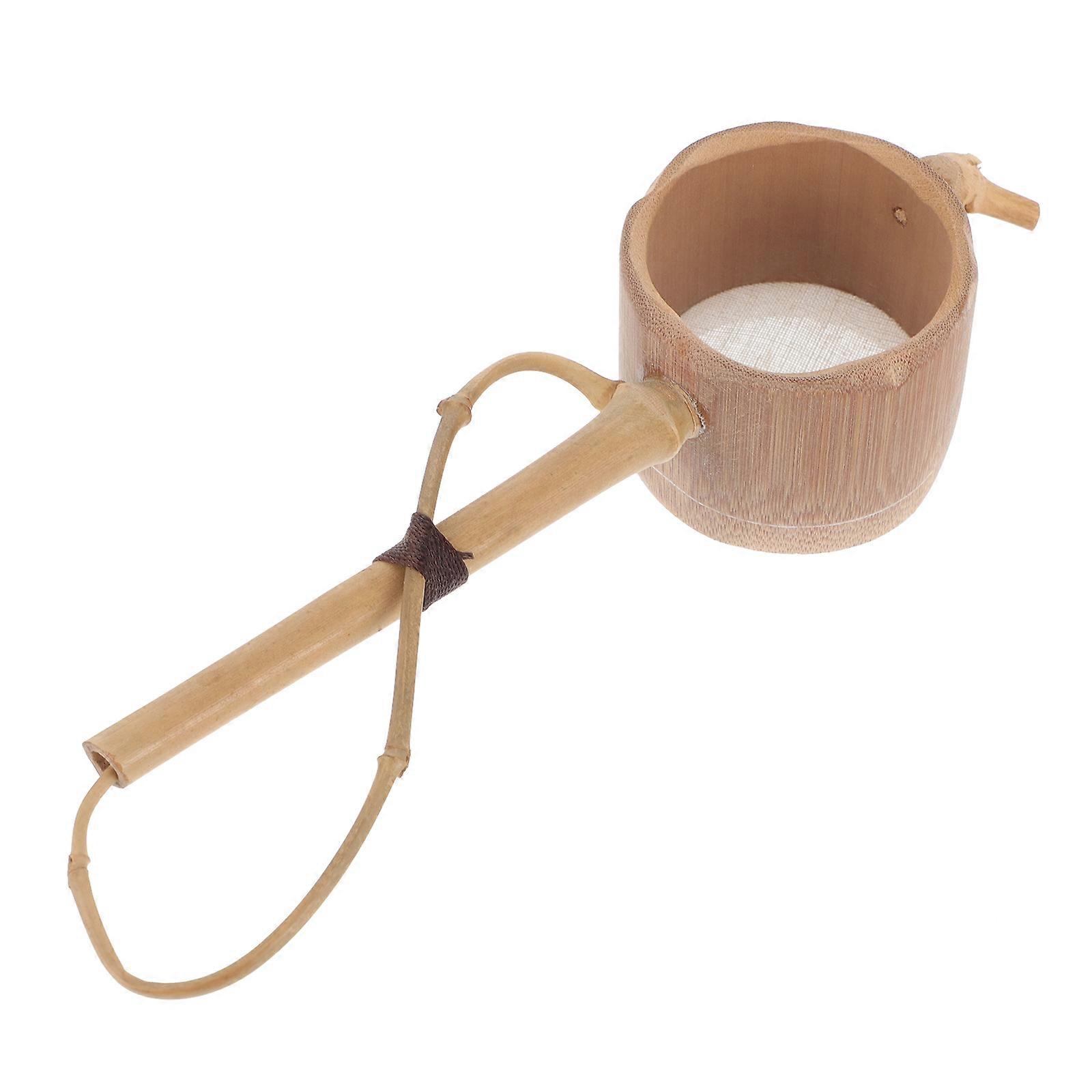 Bamboo Tea Infuser Colander Designed For Tea Lovers Afternoon Tea Function 1Pack