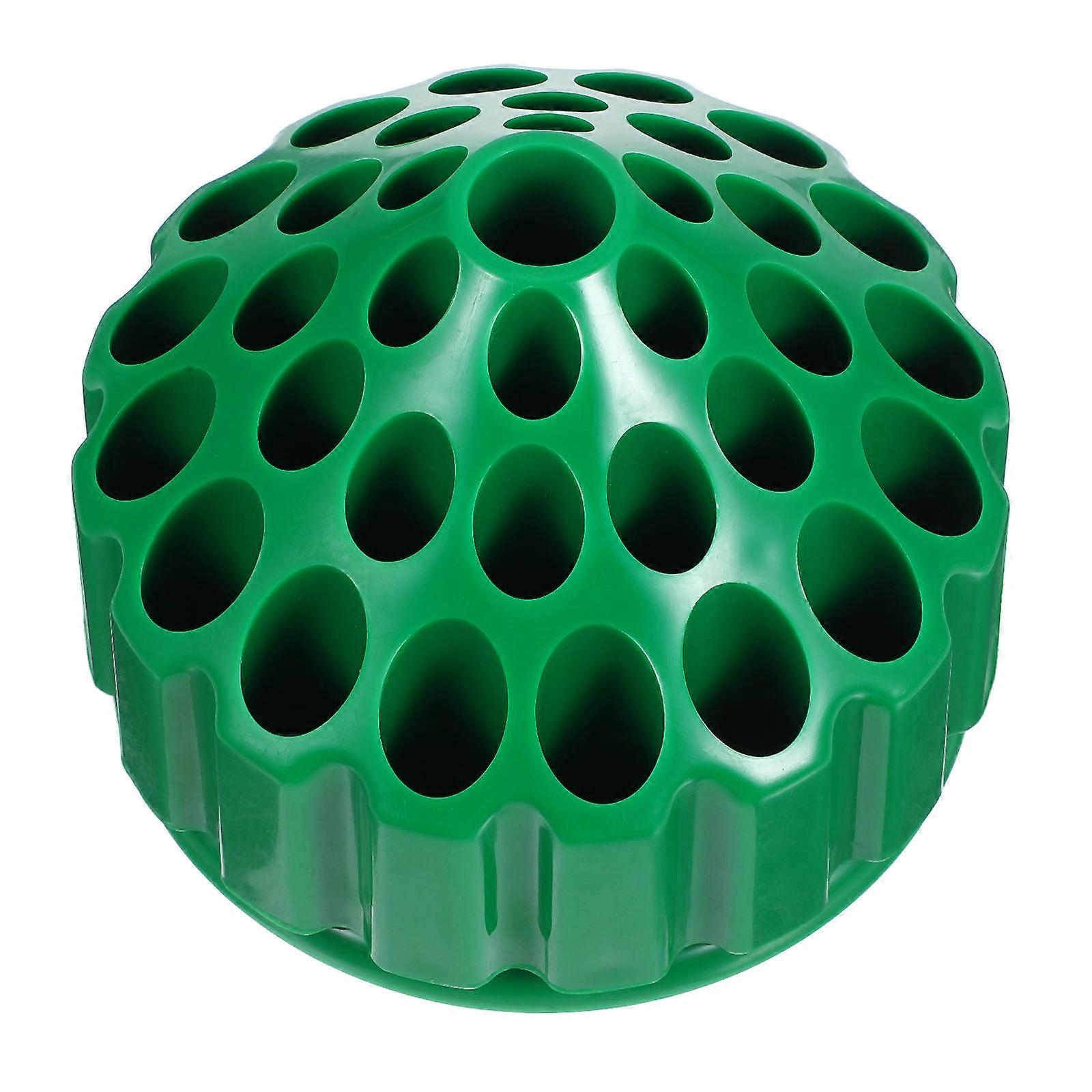 Drill Bit Storage Box For Woodworkers Rotatable Access Green Plastic Multifunctional Holder 4.21X4.21X3.26IN 1Pcs
