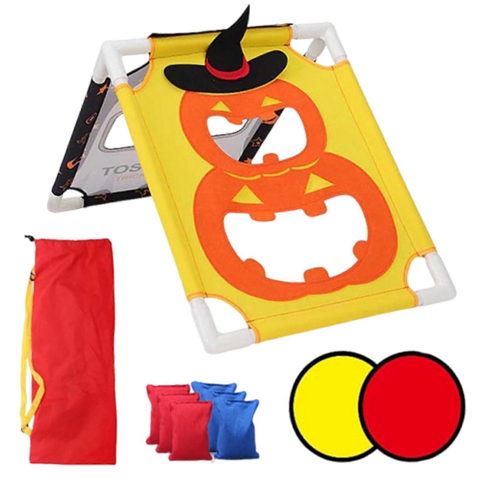Outdoor Bean Bag Toss Game Halloween Edition, Family Friendly Interactive Party Toy For Classroom Garden Home