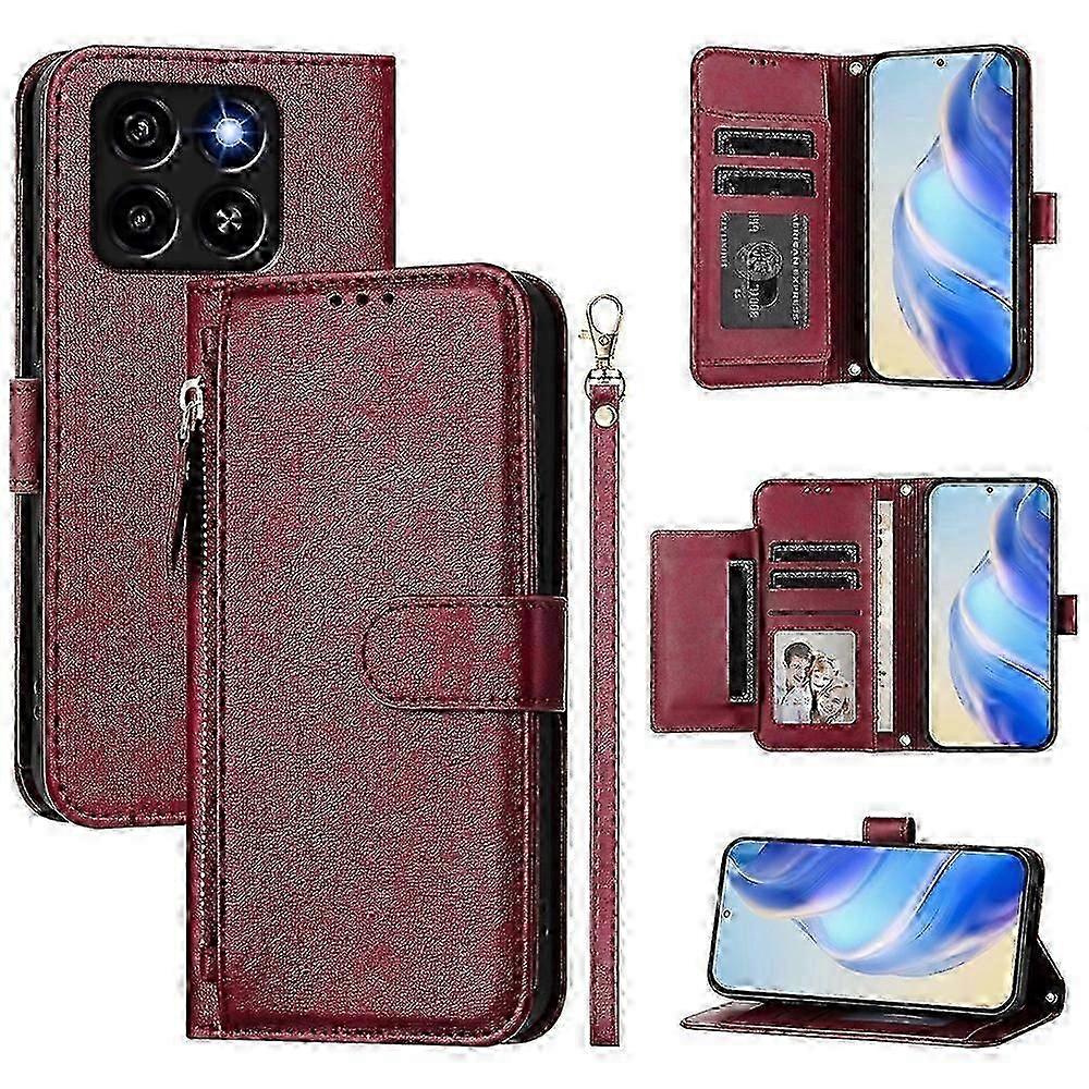 Zipper Wallet PU Case For ZTE Blade A35 / A55