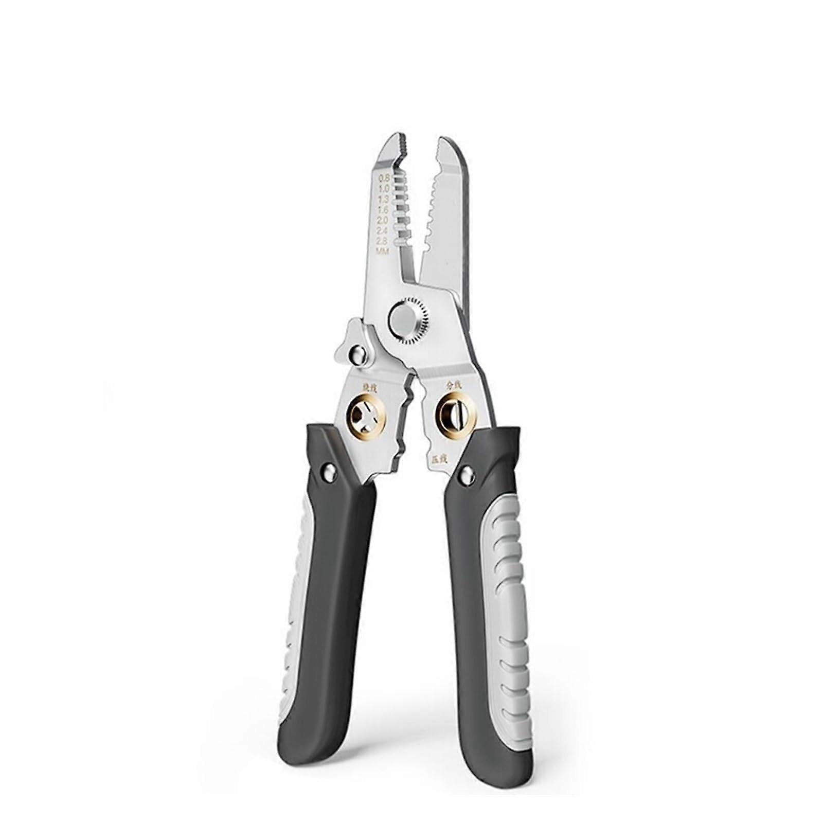 Wire Stripper Multifunctional Decrustation Pliers 15 in 1 Electric Cable Cutter Tool for Wire Repair