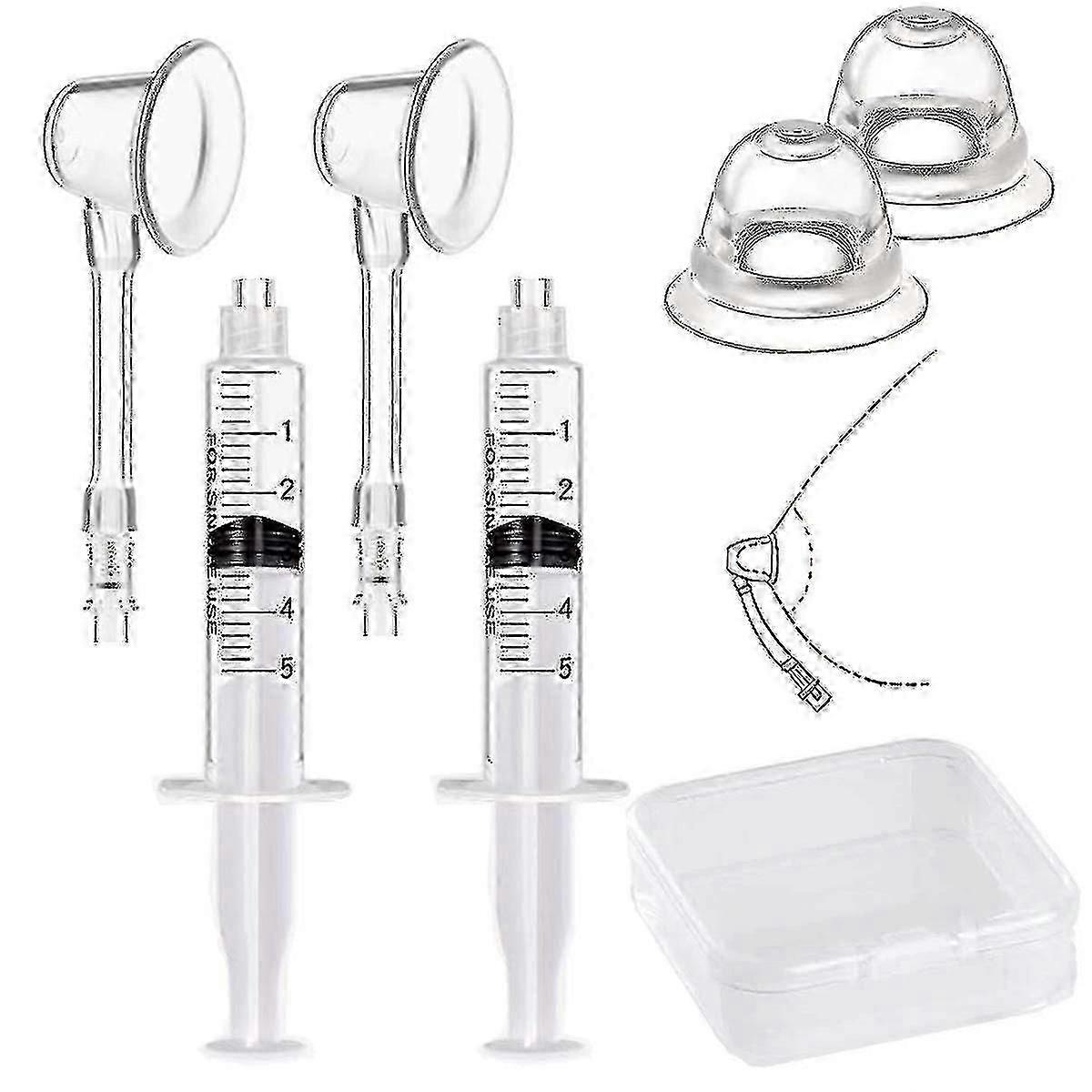 2er-Pack Nippel Corrector Inverted Nippel Puller Nippel Aspirator Corrector für Frauen mit flachen Nippeln
