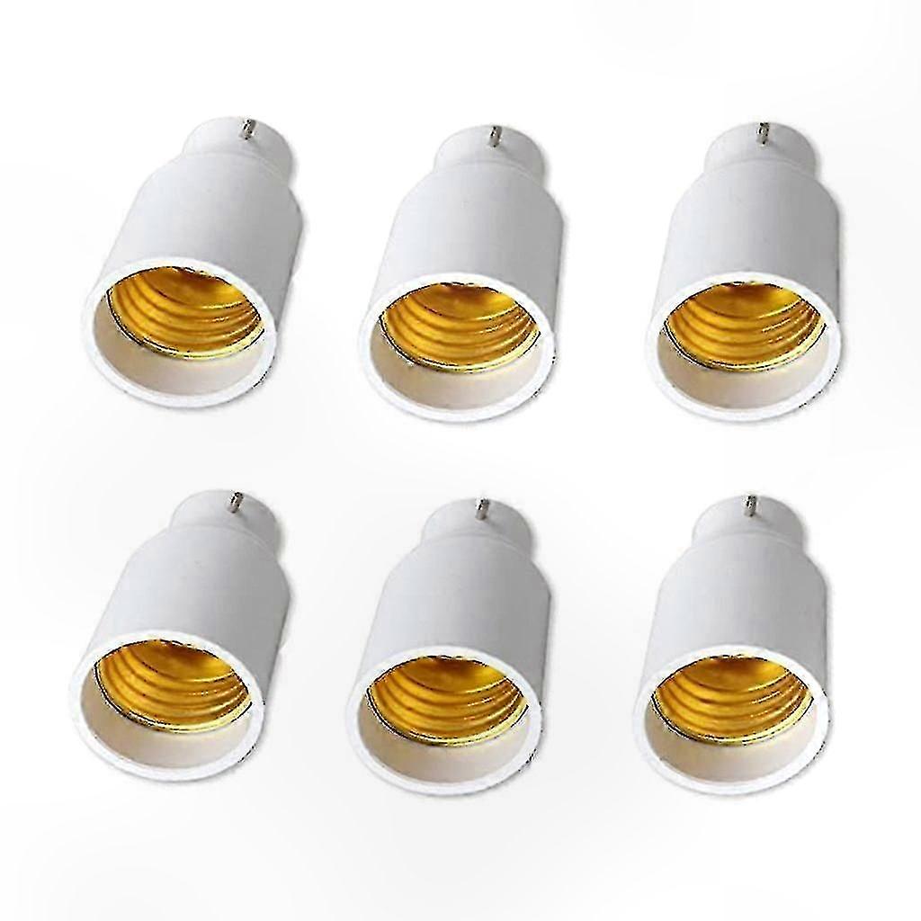 B22 to E27 Bulb Adapters 6 Pack Lamp Holder Converter Socket Adapter