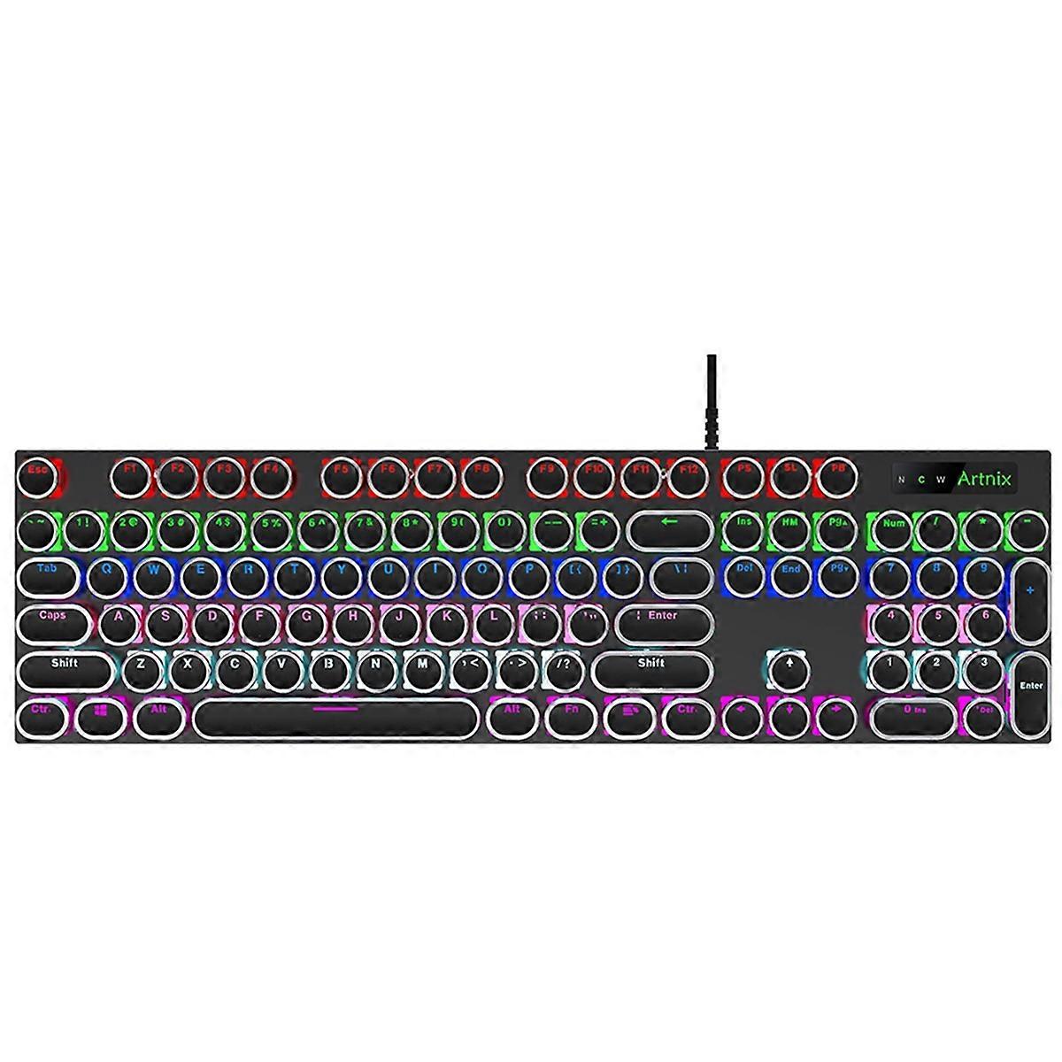 Round Key Cap Keycaps for Cherry MX Mechanical Keyboard Black