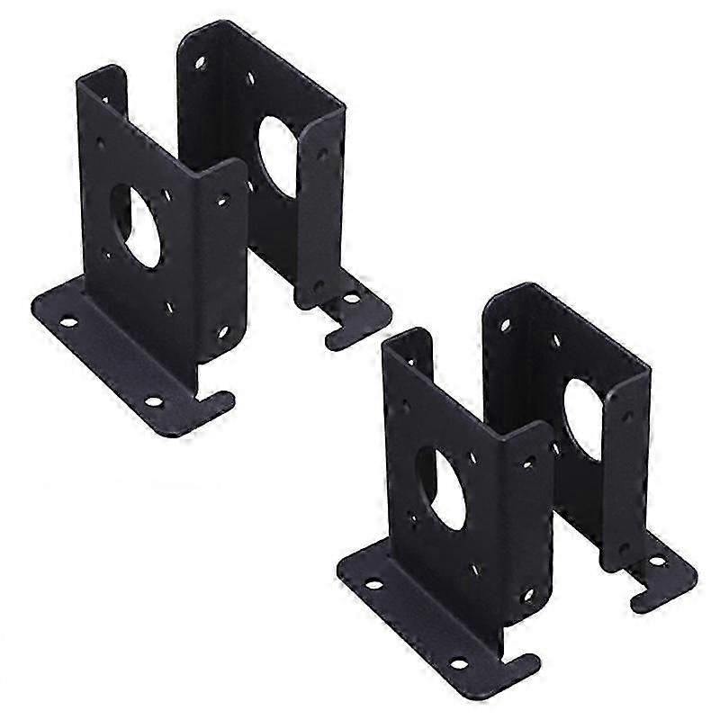 4Pcs Adjustable Wood Fence Pergola Post Base Brackets Kit Heavy Duty Post Anchor Base Brackets for