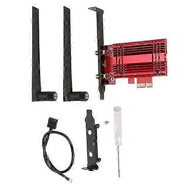 Gigabit Network Card WiFi 6 Bluetooth 5.2 2.4G 5.8G Dual Band Wireless PCIE X1