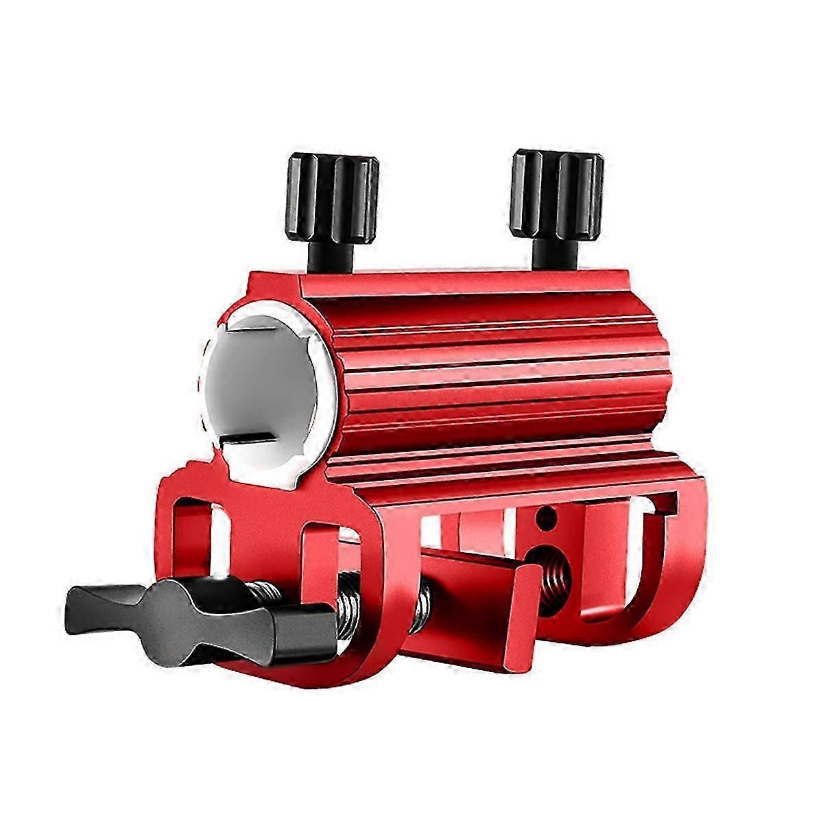 Portable Fishing Chair Umbrella Stand with Fixed Clip for Outdoor Adventures. Patio Table & Camping Use, Red