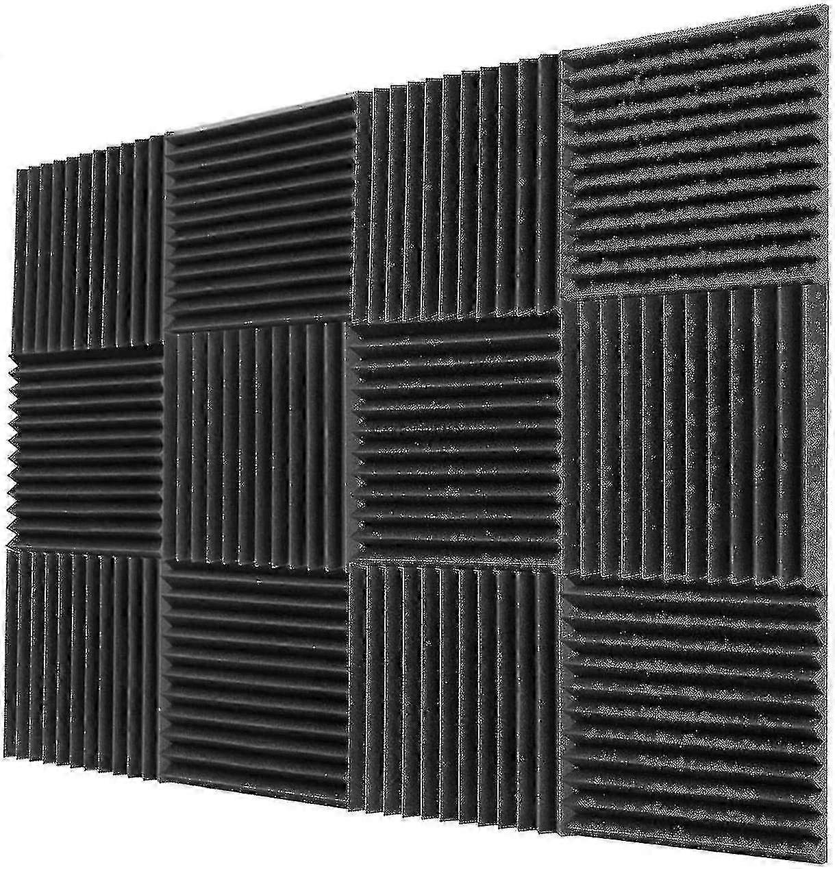 12pcs 300x300x25mm Acoustic Foam Sound Insulation Panels For Ktv Ba...