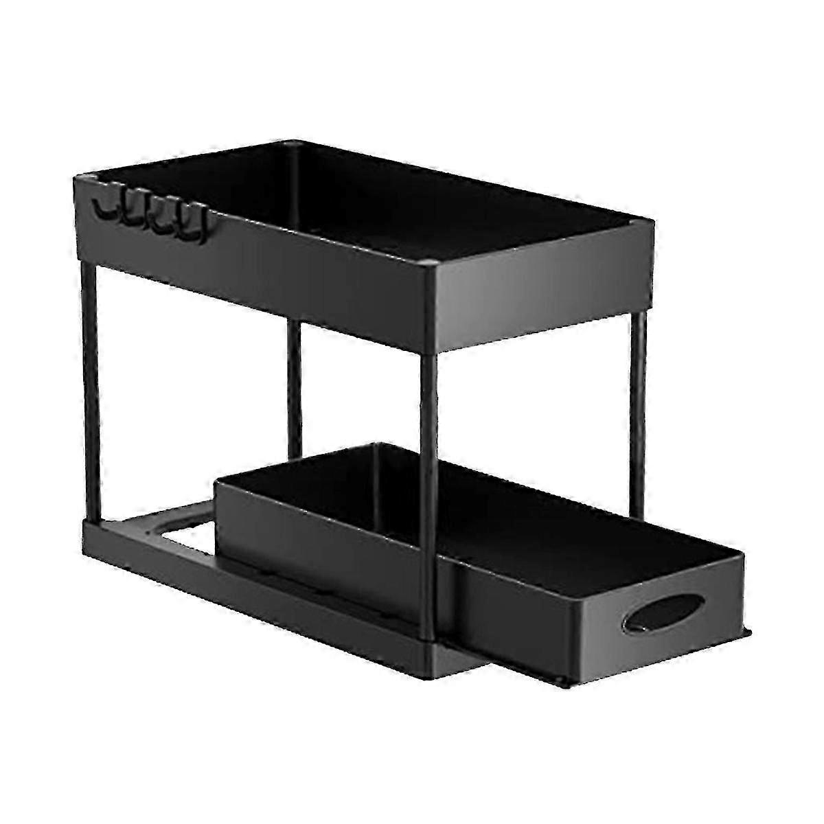 2025 Lower Sliding Cabinet Basket Organizer, 2nd Floor Locker Lower Bathroom Sink Storage Box