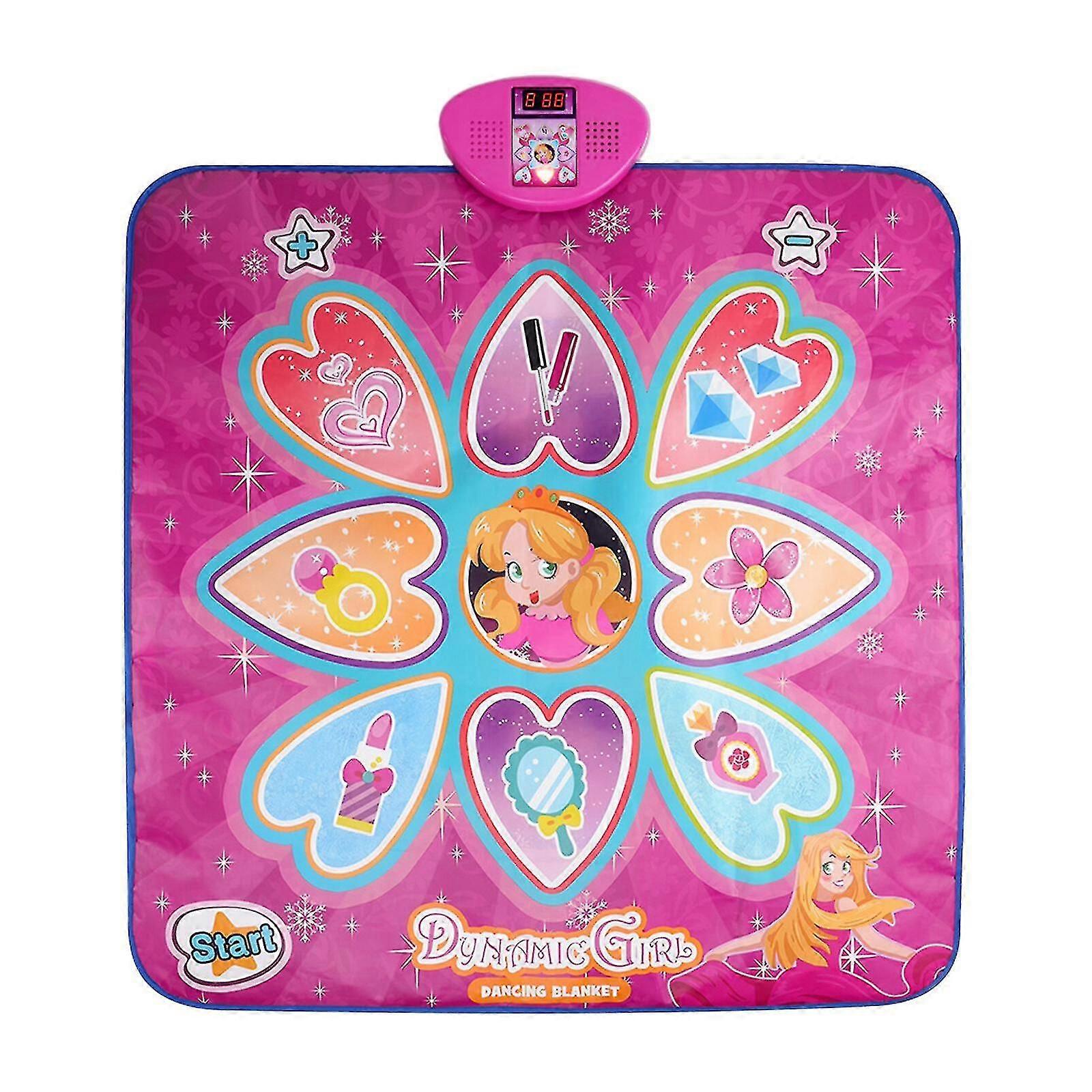 New Kid Dance Mat, 10 Built-in Music and LED Lights, 7 Game Modes, 10 Challenge Levels for Interactionk