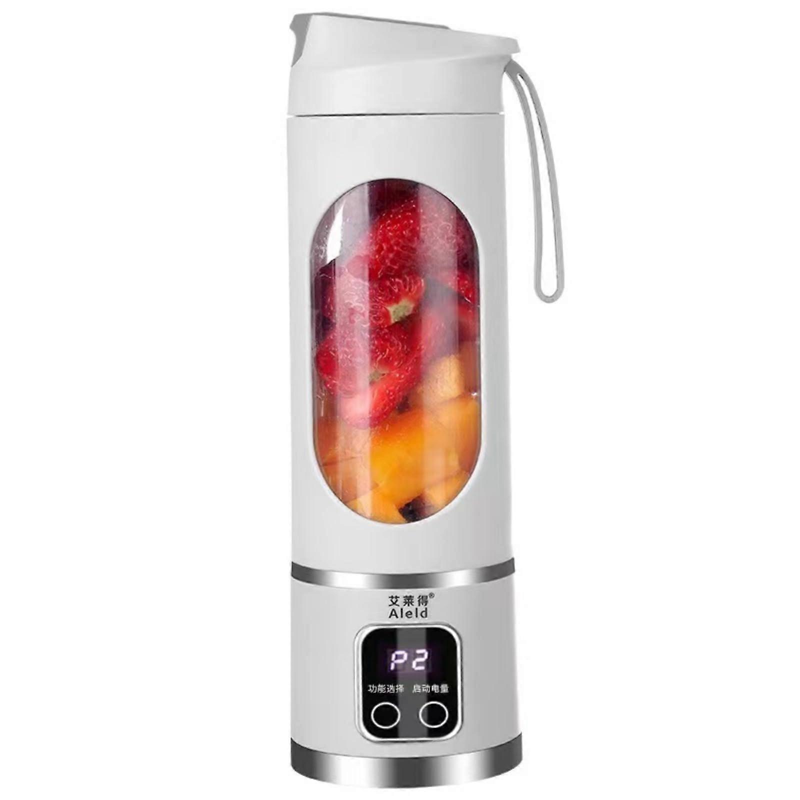 Blender Smoothie Maker 450ml Capacity USB Rechargeable Cordless Extractor Blade For Shakes And Smoothies White