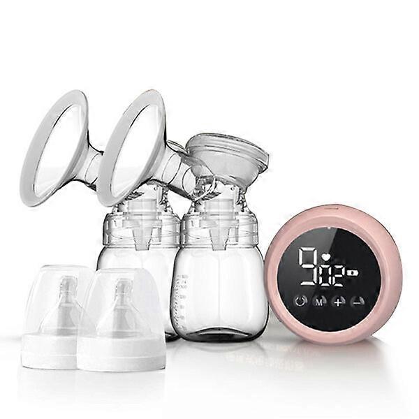 Breast pump with LED high-definition display, rechargeable and portable for use