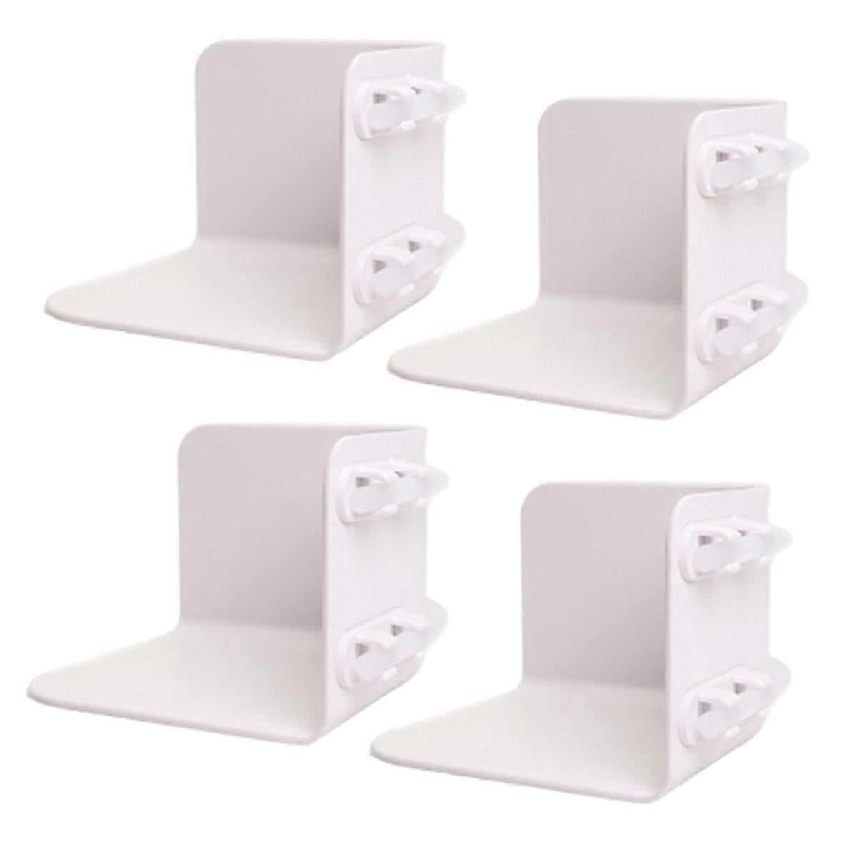 4pcs Bed Sheet Holders with Fitted Lock Straps, Enhanced Bed Sheet Clips Keep the Sheets on and Taut Fit