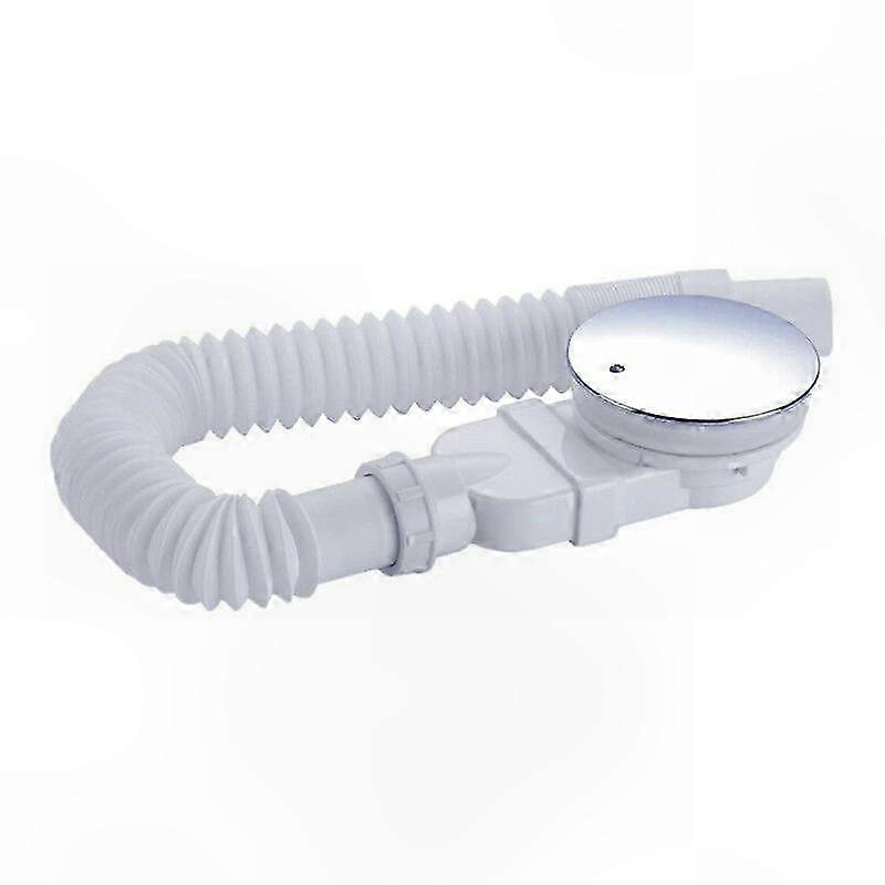 Flat Shower Drain 90mm Kit with Hair Strainer Anti-Odor Siphon Flexible水管零件