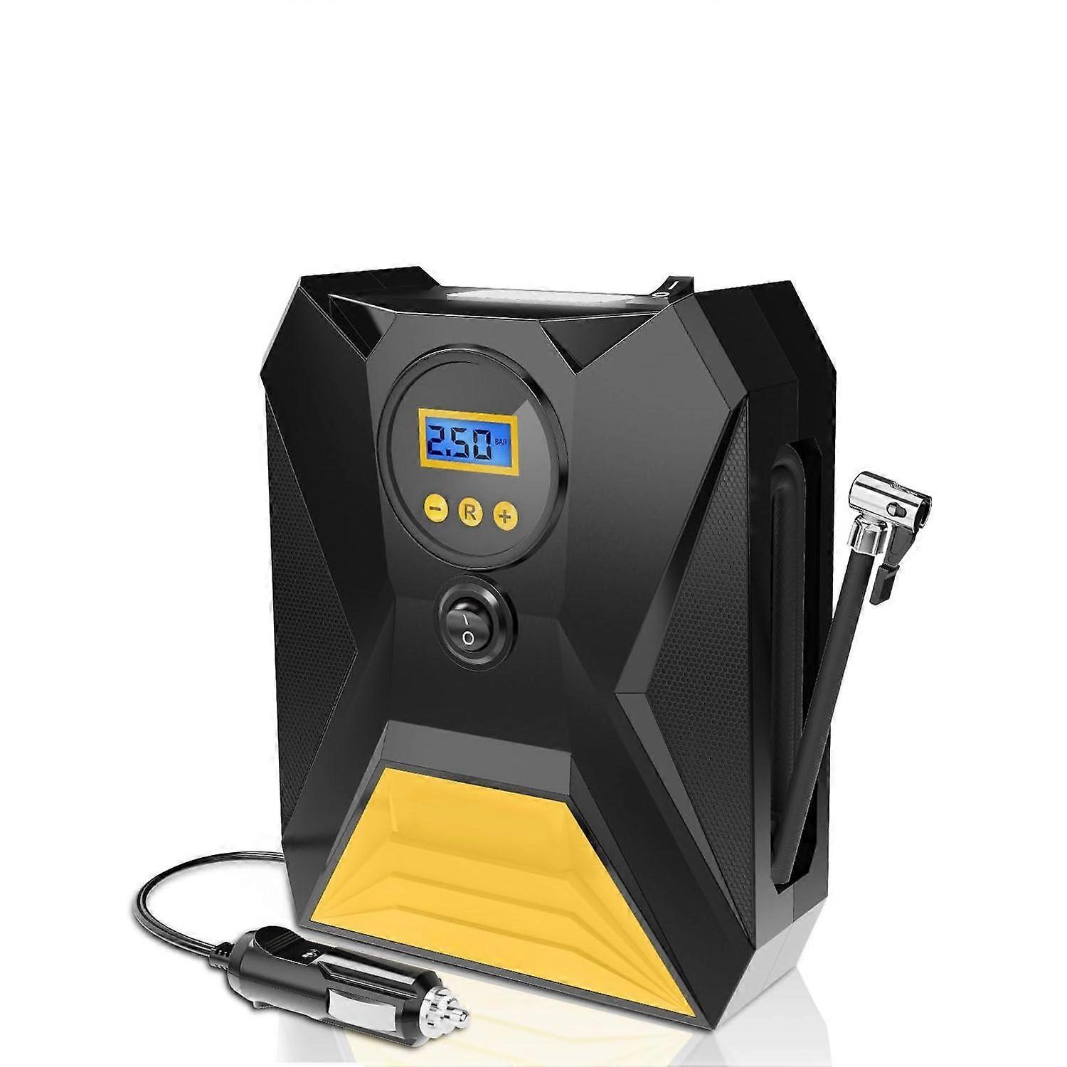 Tire Inflator, 12V DC Portable Air Compressor with Auto-Shutoff Design, Fast-Inflating Electric Air Pump for Car Tires, Auto Digital Car Tire Pump 150