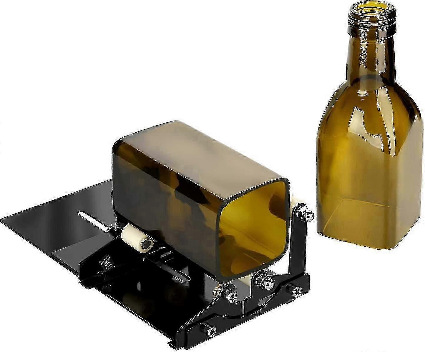 Square and Round Wine Bottle Cutting Tool with Glass Bottle Cutter - Enhanced Upgrade