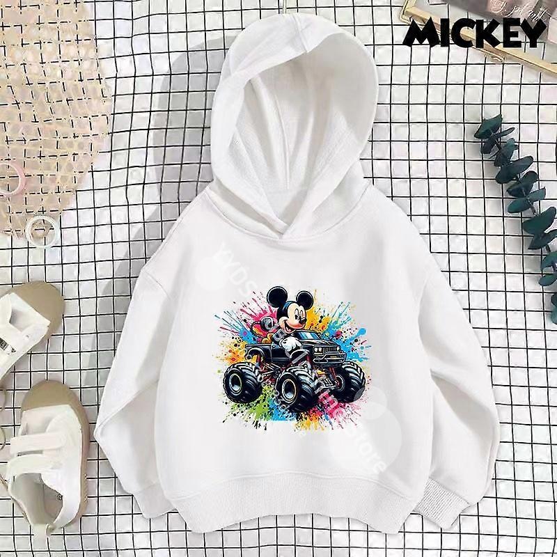 Sweat �� capuche imprim�� Disney Mickey Harajuku pour enfants de 3 �� 14 ans, mode de rue d'automne pour gar?ons, pull de sport de plein air
