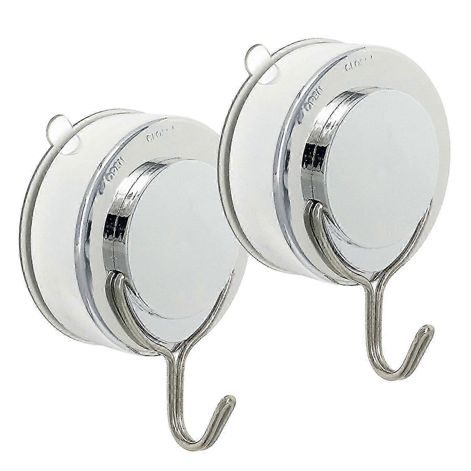 Suction Hook 2 Pack Vacuum Stainless Steel Suction Cup Hooks