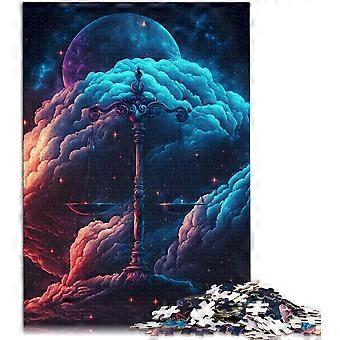 Jigsaw Puzzles for Adults Balanced Cloud Libra Jigsaw Puzzles for Adults 300 Piece Wood Puzzle for Adults & Kids Age 6 Up Home Decoration PuzzleWD3018