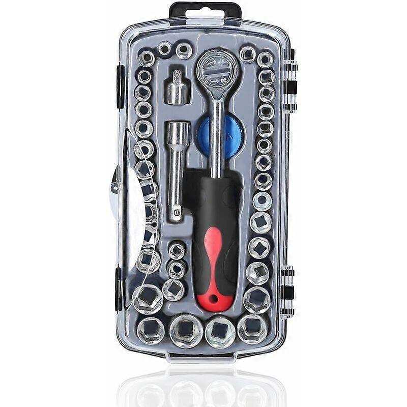 Auto Repair Tool 40 Pieces Repair Tool Socket Wrench Combination Multi-function