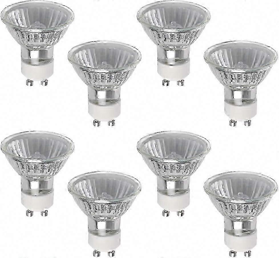 GU10 50W ハロゲン電球 8 パック、調光可能な 220V 2800K 温白色スポットライト電球