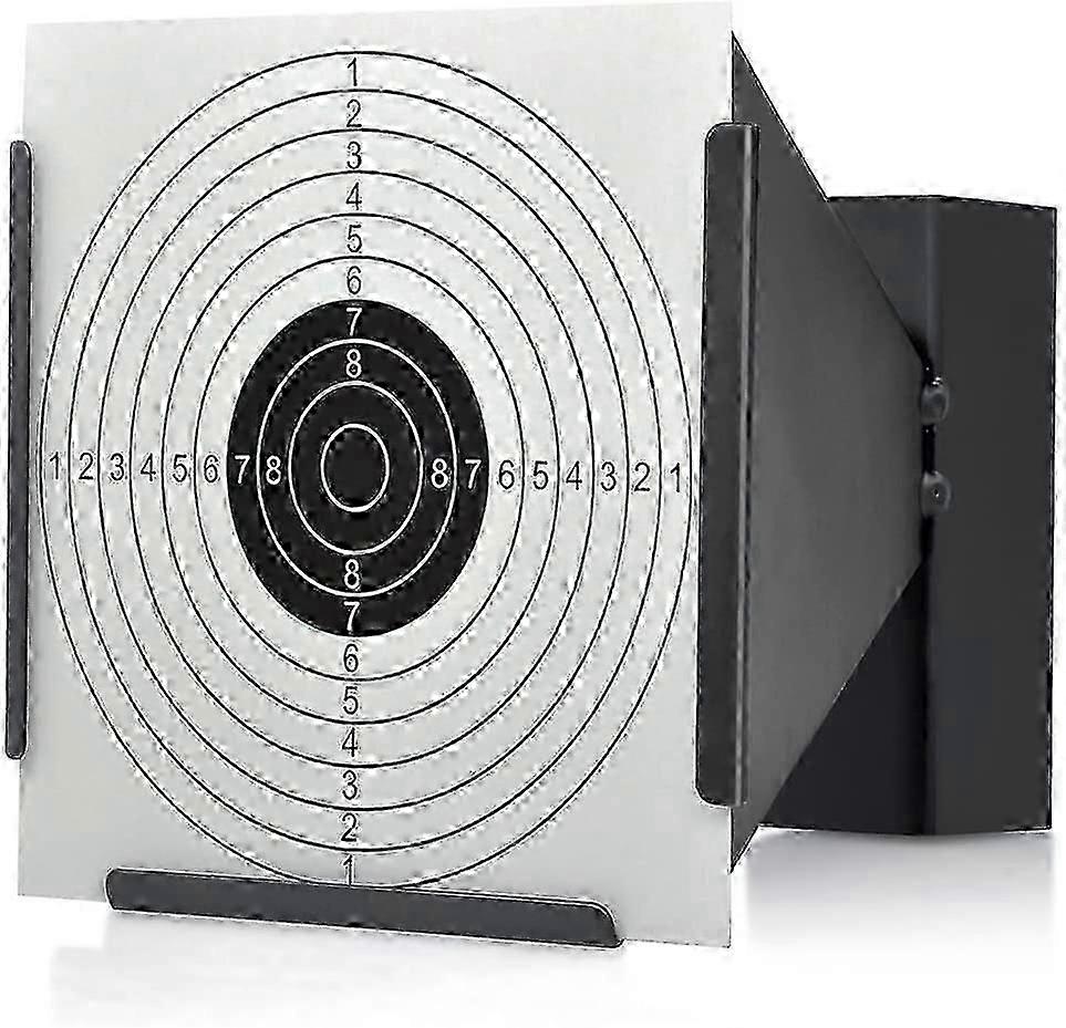 Target Holder 14 * 14cm + 100 Targets Air Rifle Pellet Trap Shooting Target