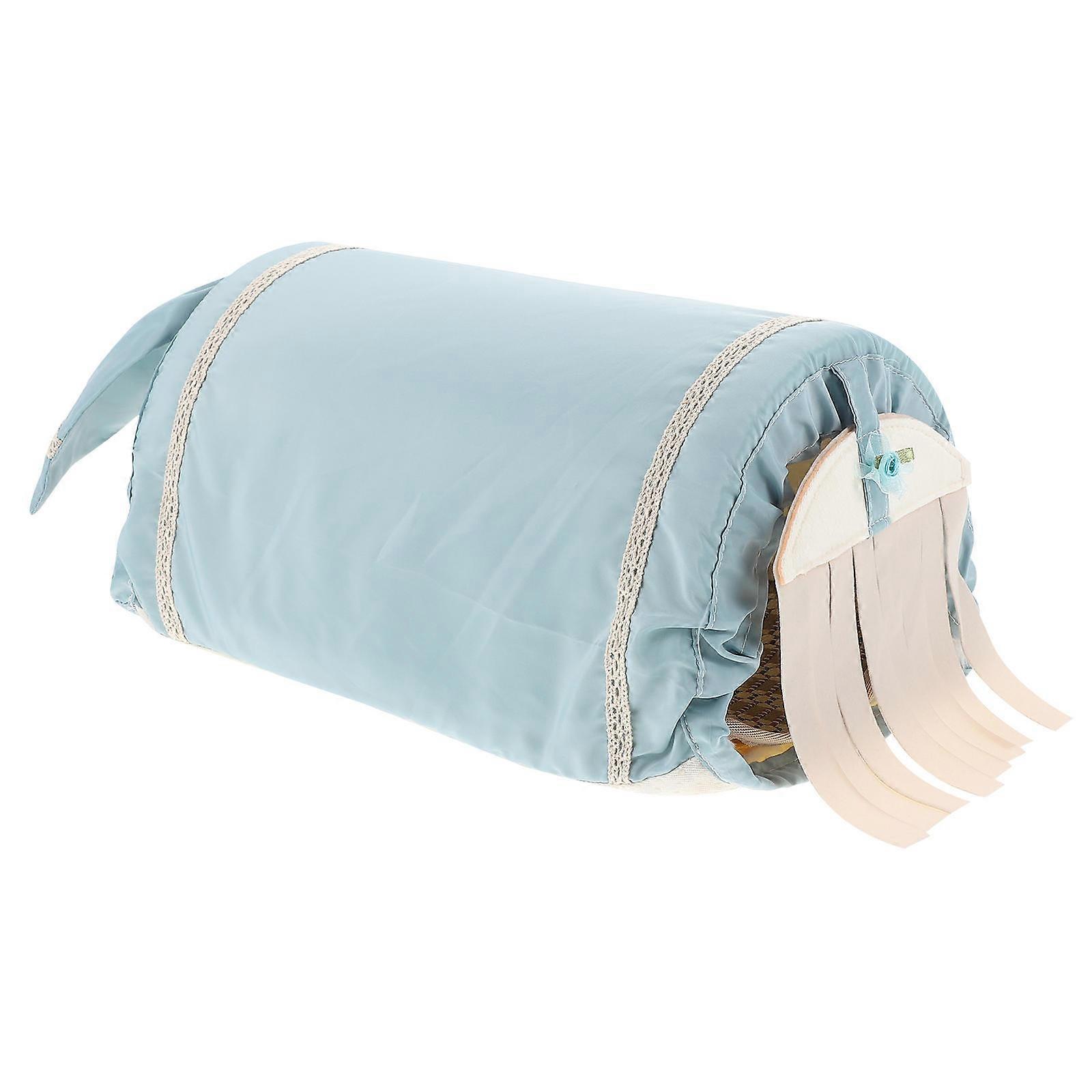Hamster Nest Pet Tunnel House for Comfortable Rest Blue