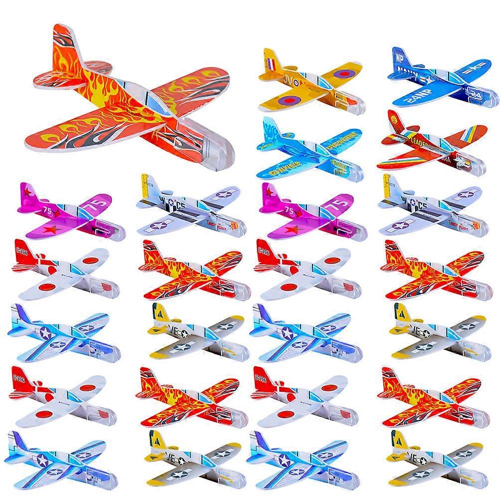 Mini Glider Plane Toy for Kids 32Pcs Eva Foam Airplane Party Favors