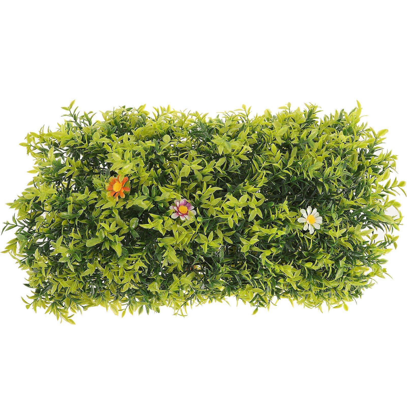 Simulated Plant Wall Artificial Panel for Decorative Use Green Leaf Mat