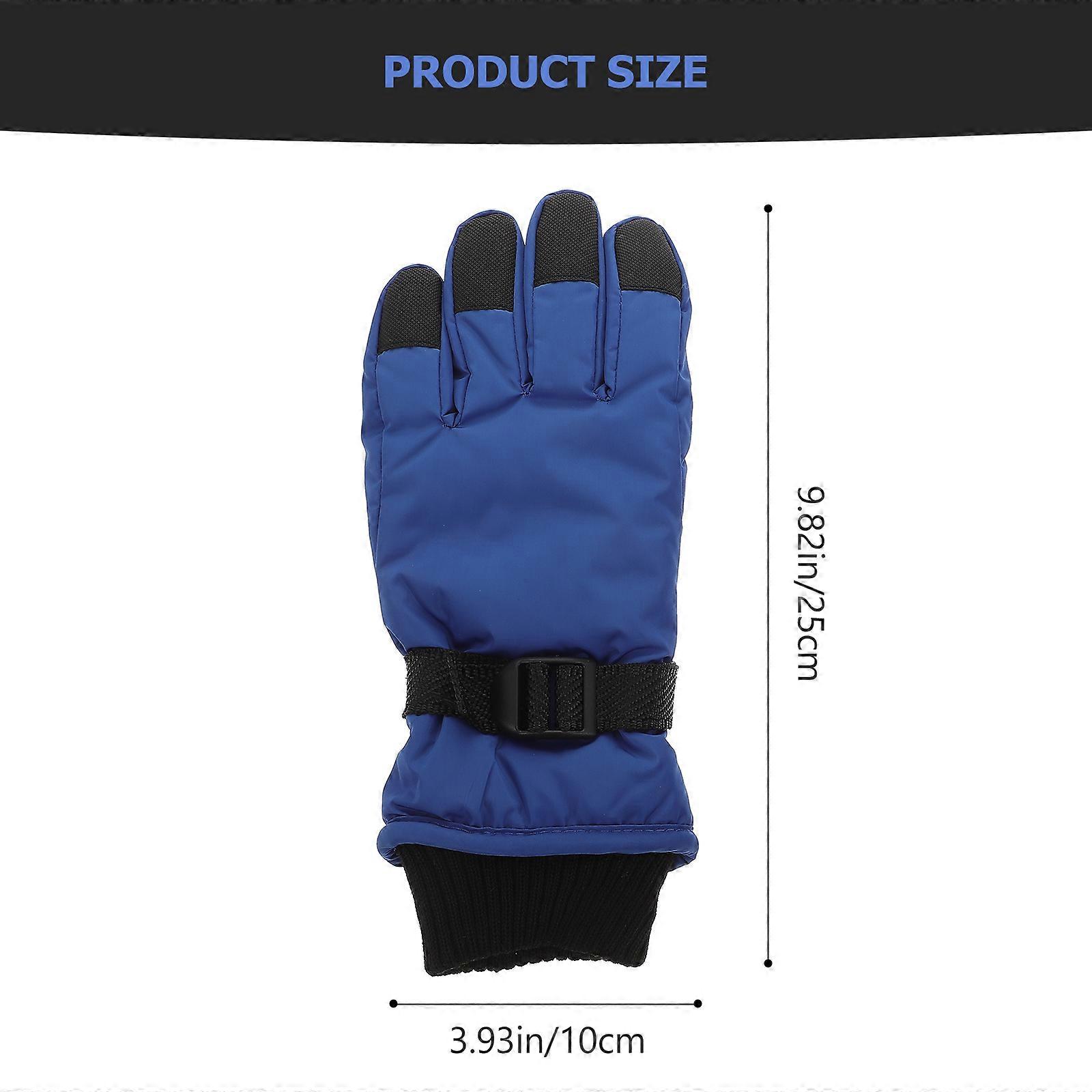 Classic Skiing Glove Warm Function with 2Pairs for Kids Winter Sports