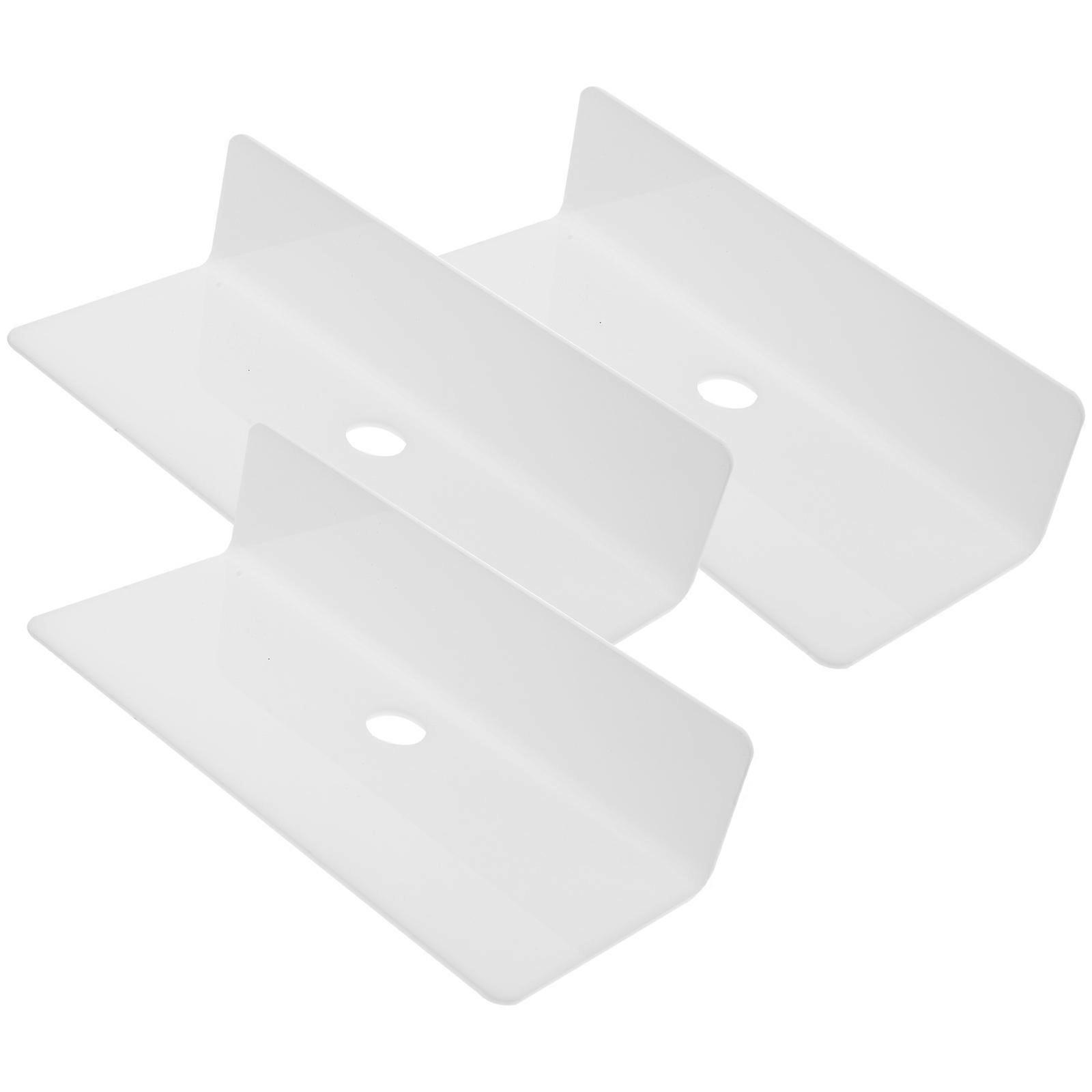 Storage Rack Acrylic Shelf Wall Mounted Shelf for Storage Use 3Pcs