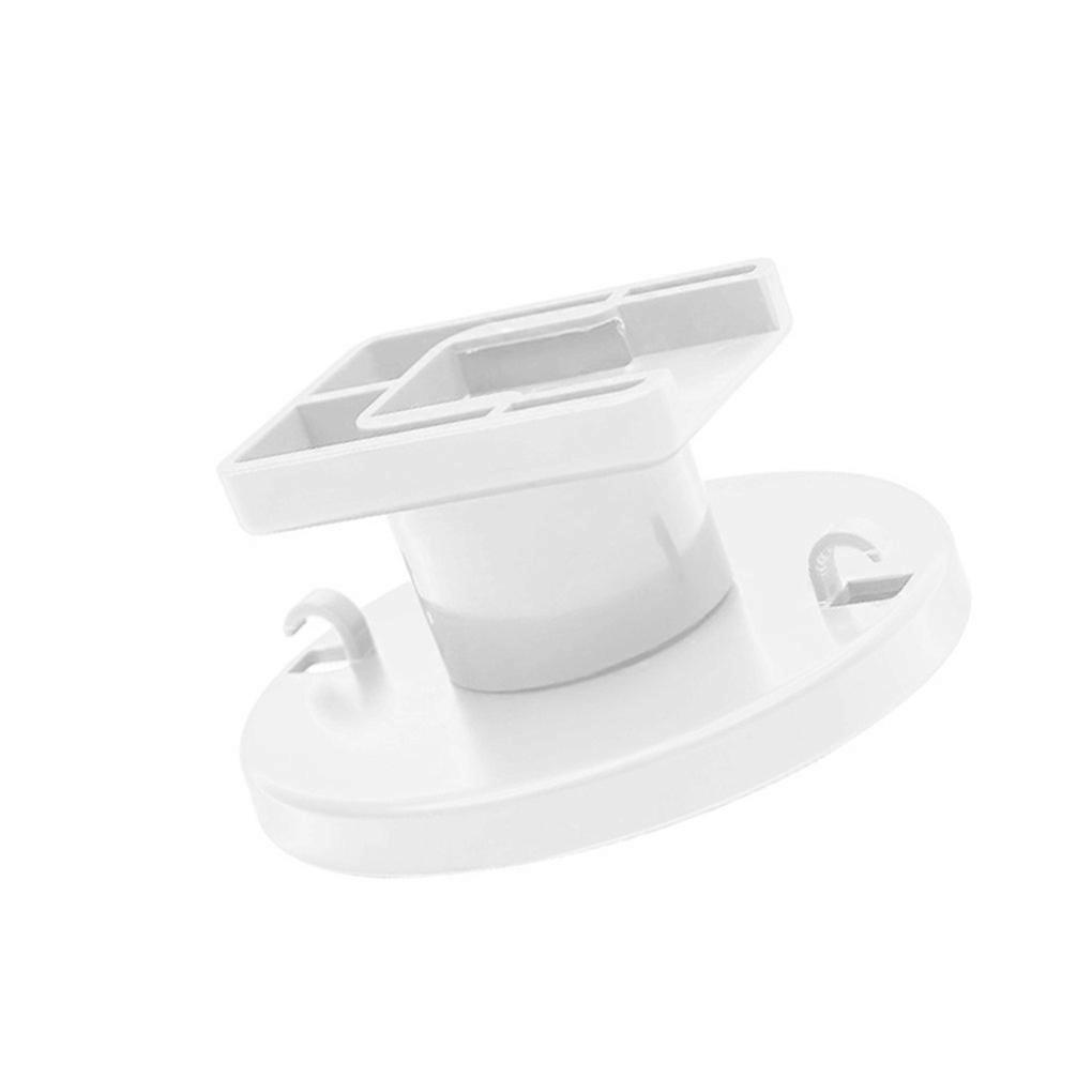 Power Outlet Holder Rotatable Wall Mounted Socket Fixer Plastic Power Strip Support Rack, White