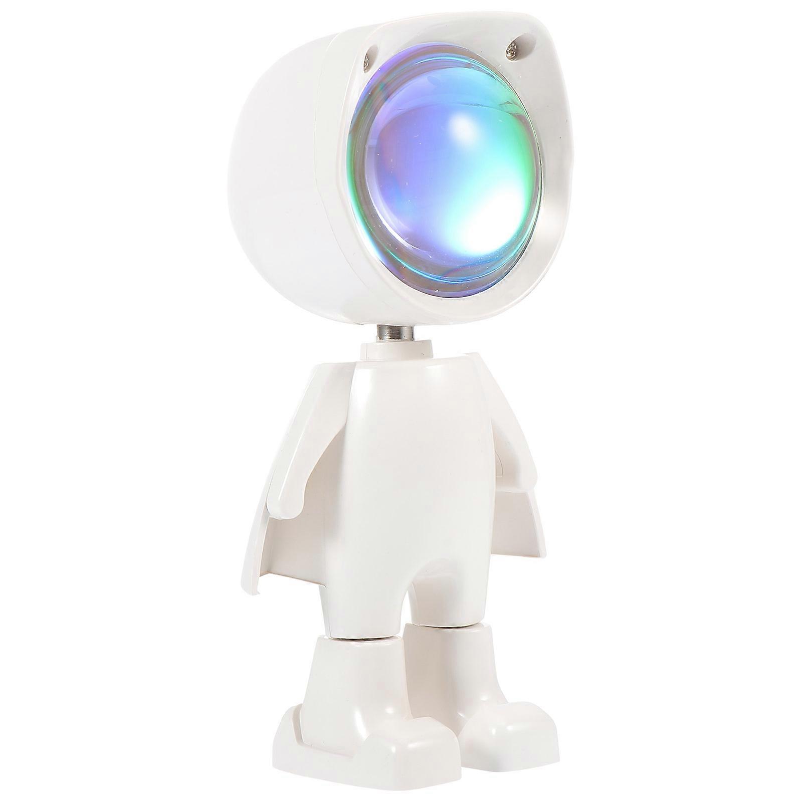 Sunset Table Lamp Mini Robot Shape Lamp for Indoor Decor 1Set