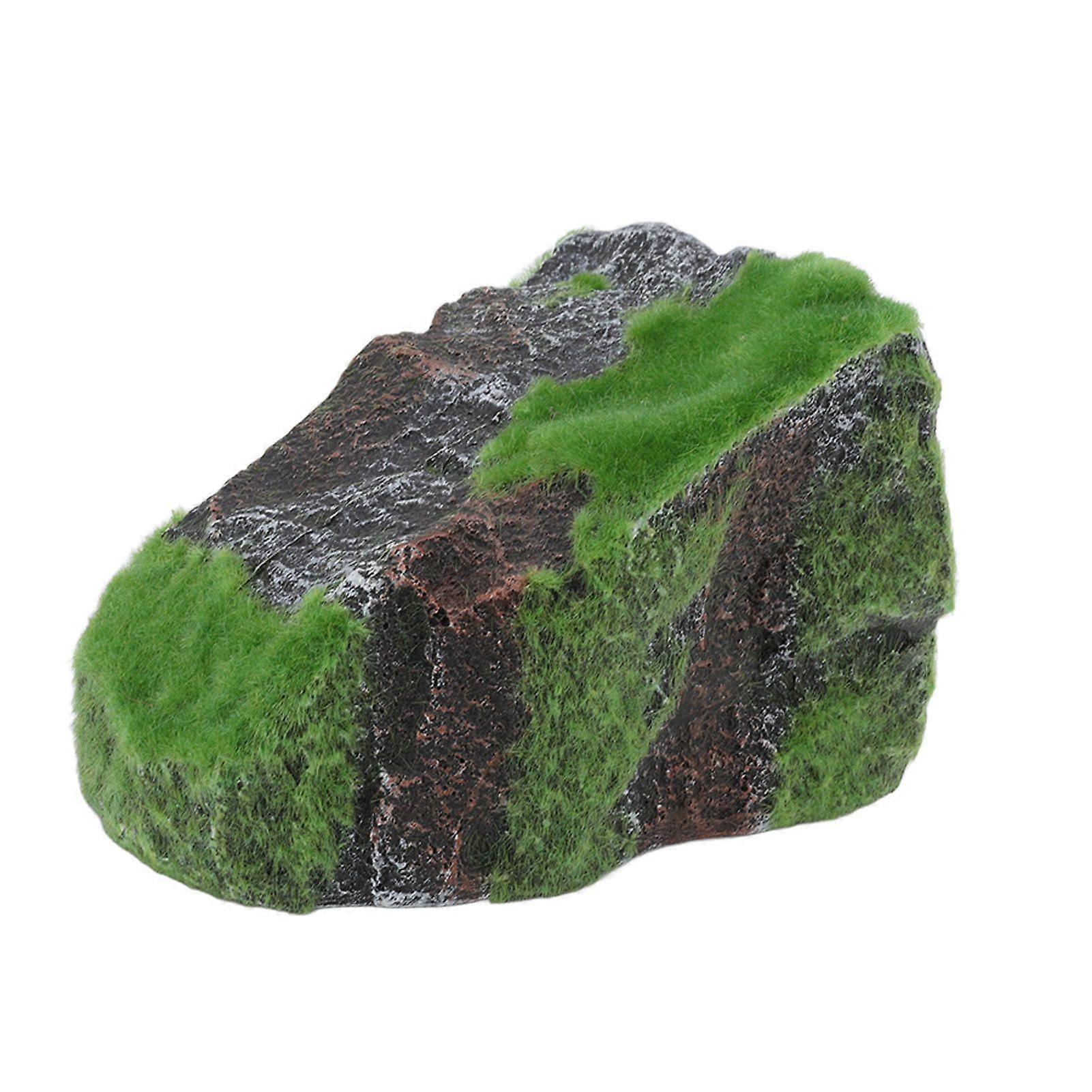 Reptile Hideout Cave Resin Tortoise Cave Basking Platform Aquarium Decor for Gecko Spiders Frogs Turtles