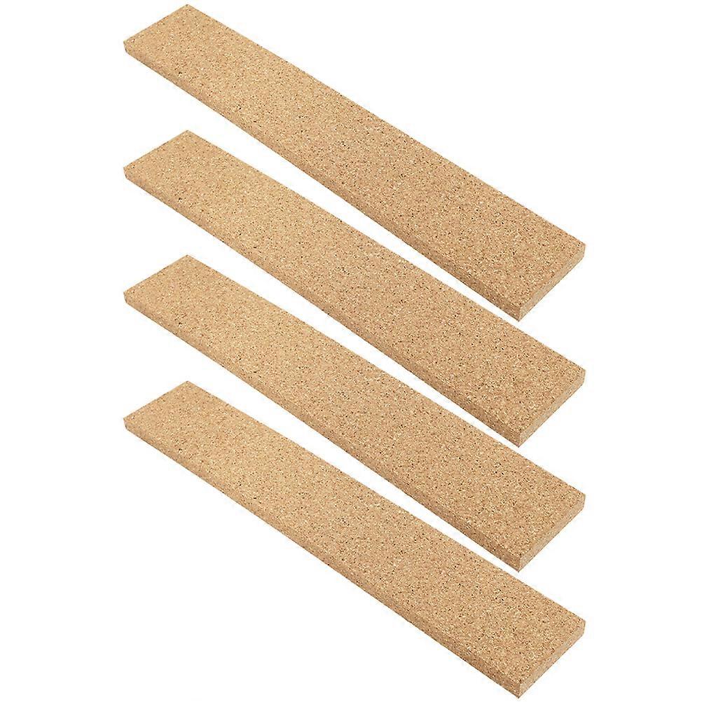 12Pcs Office Bulletin Board Cork Strips Self-Adhesive Light Brown