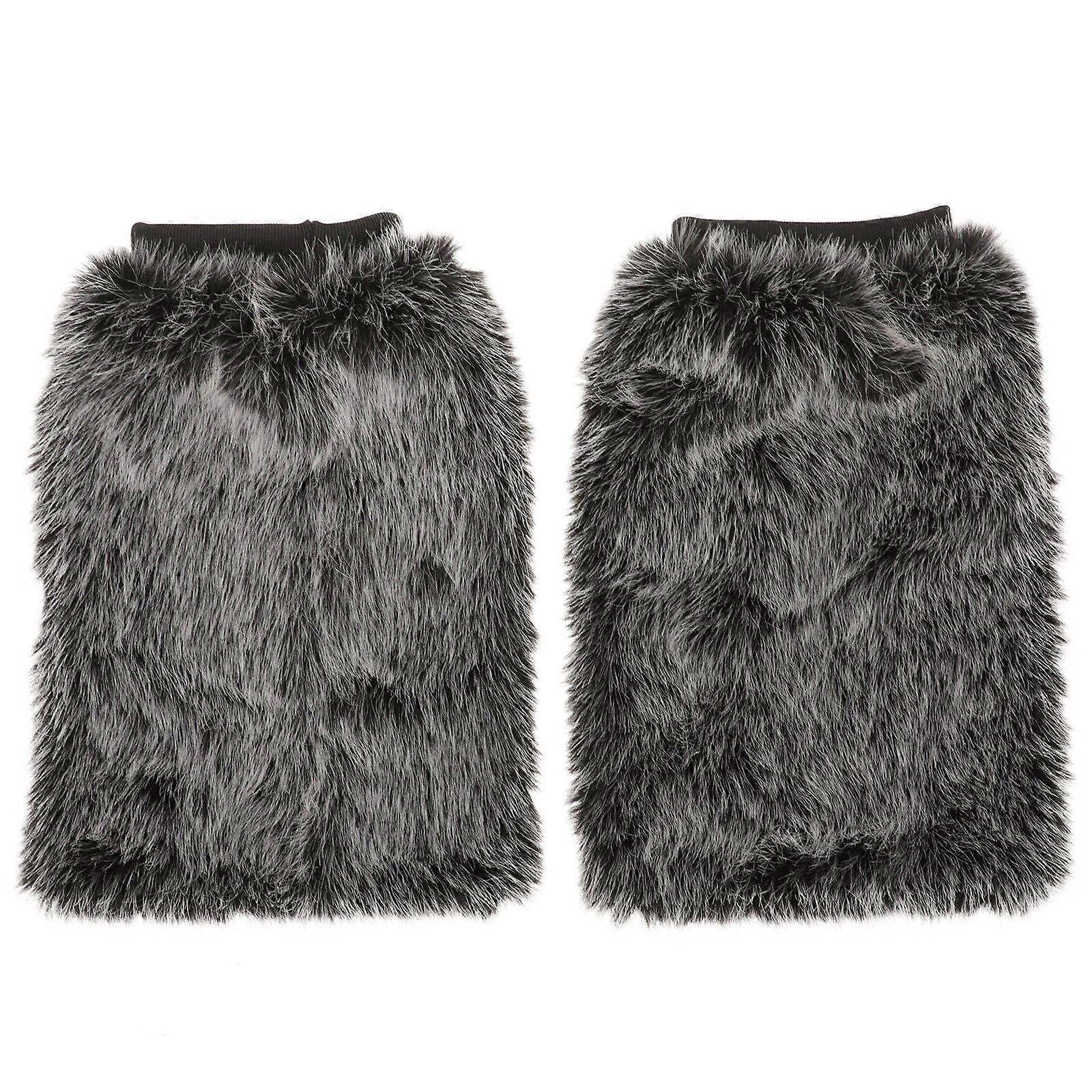 Furry Leg Warmers Boots Cuff Covers for Protection and Warmth 3Pairs