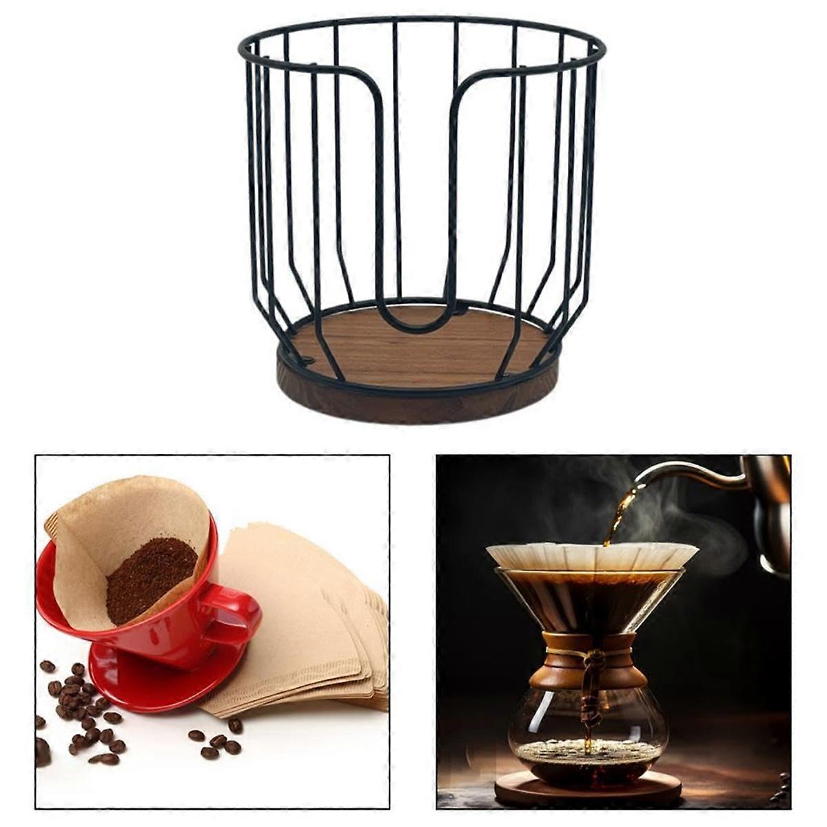 Coffee Filter Holder Basket Container Coffee Filter Storage Rack A