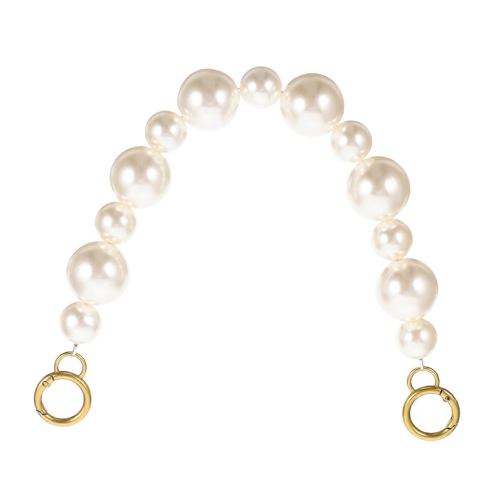 Handbag Replacement Chain Pearl Design Chain for Decoration 3Pcs Set