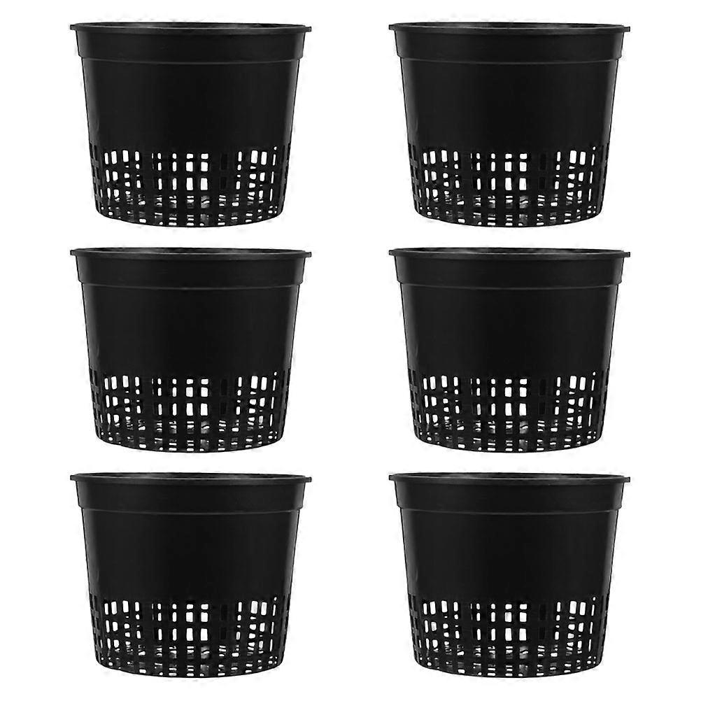 Hydroponic Baskets Plastic Mesh Planters with Slotted Design 24Pcs for Nursery