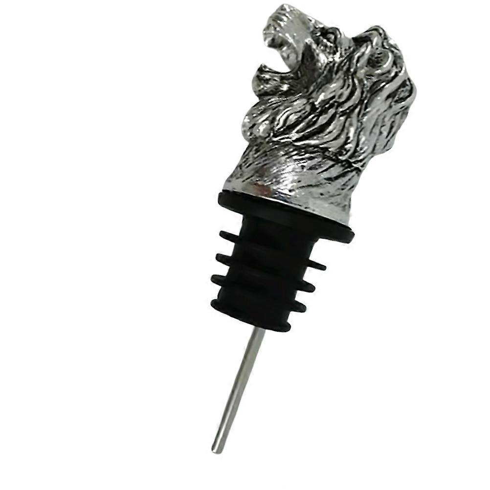 Funny Lion Head Shape Pourer Stoppers for Use