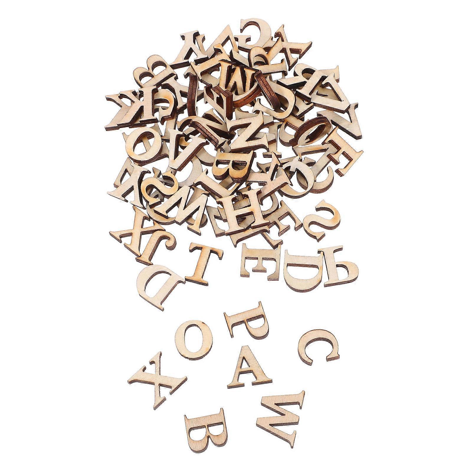 Wooden Chips for Children Learning 26 Letters Alphabet for Playing 9Sets
