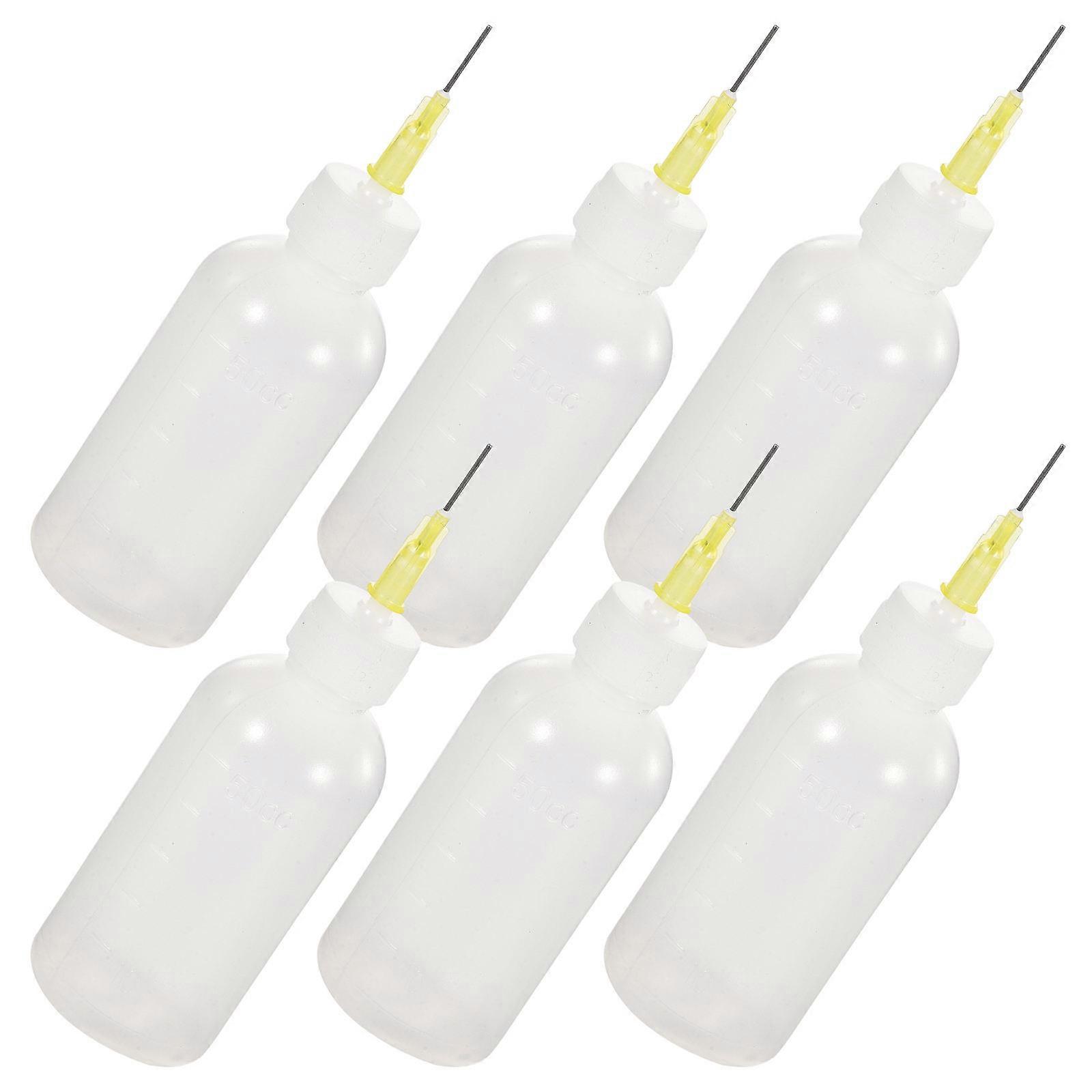 Squeeze Bottle with Needle Tip for Precision Work Use 6Pcs Applicator Set
