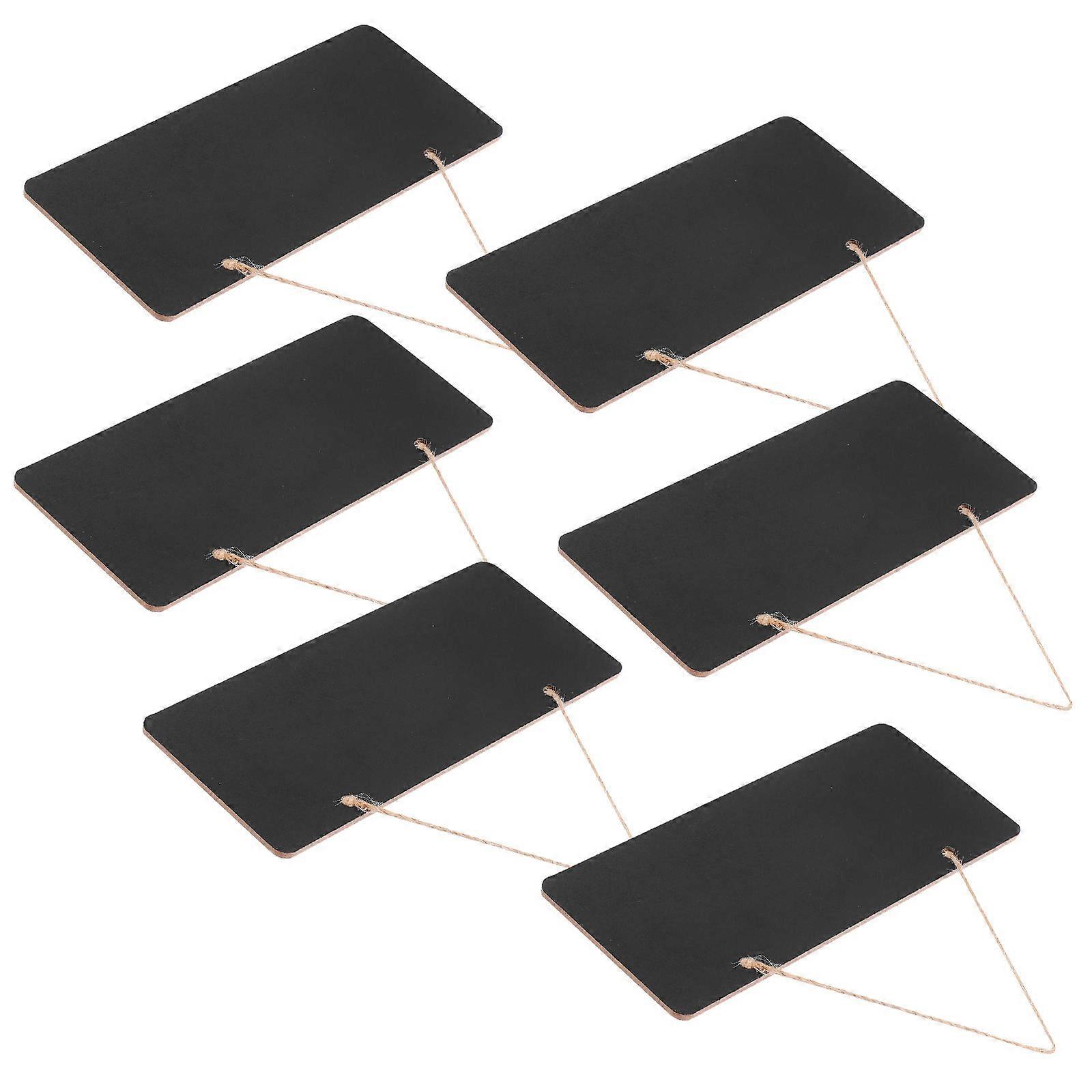Wooden Chalkboard Pendant Hanging Blackboard for Home Use 24Pcs